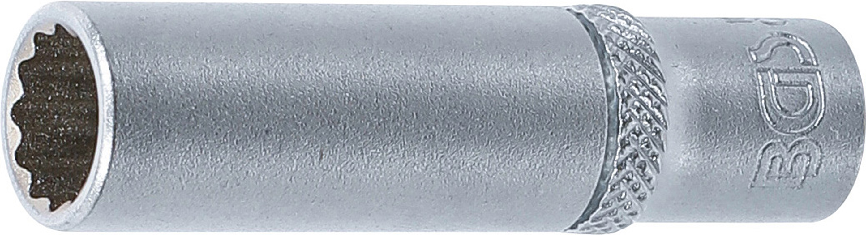 BGS Steckschlüssel-Einsatz Zwölfkant, tief | Antrieb Innenvierkant 6,3 mm (1/4") | SW 9 mm