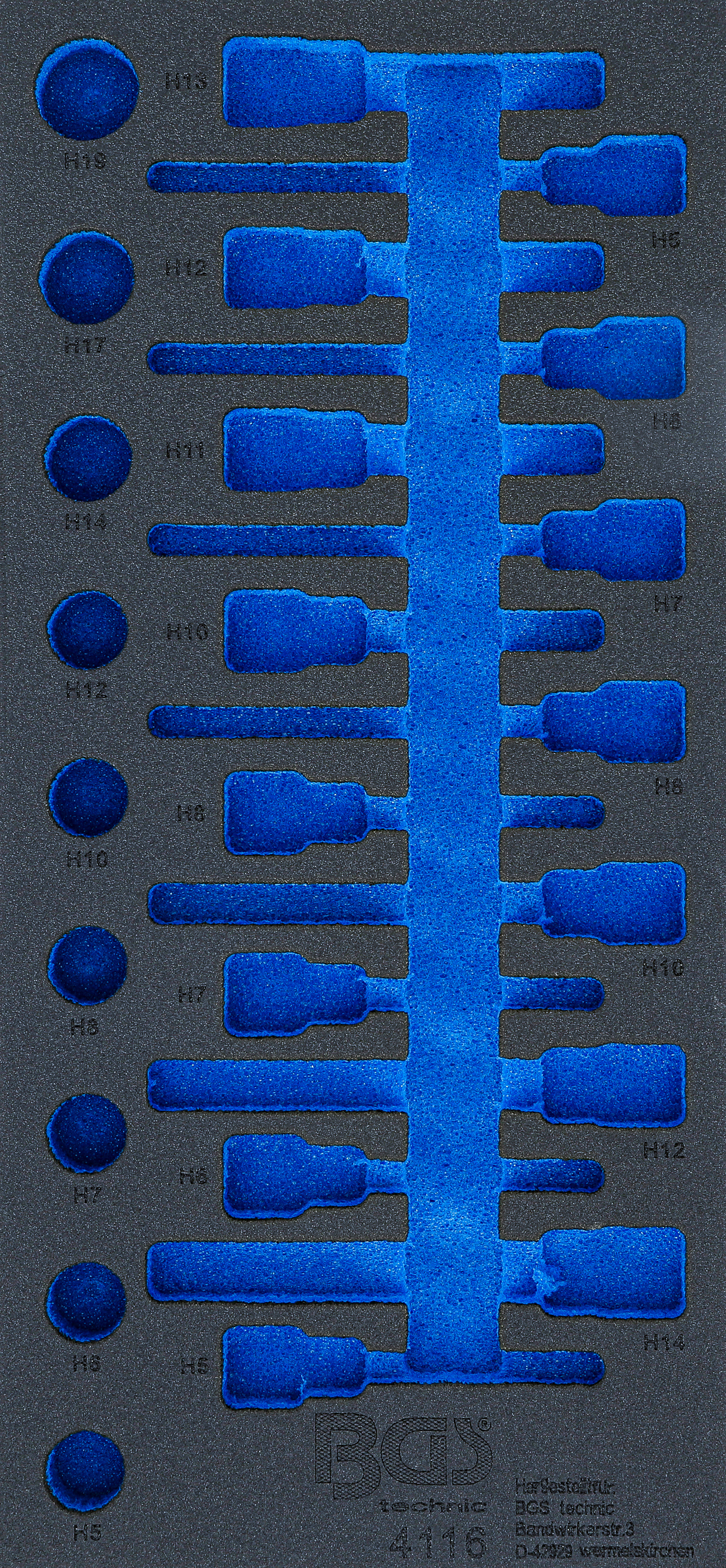 BGS Werkstattwageneinlage 1/3 | leer | für Art. 4116