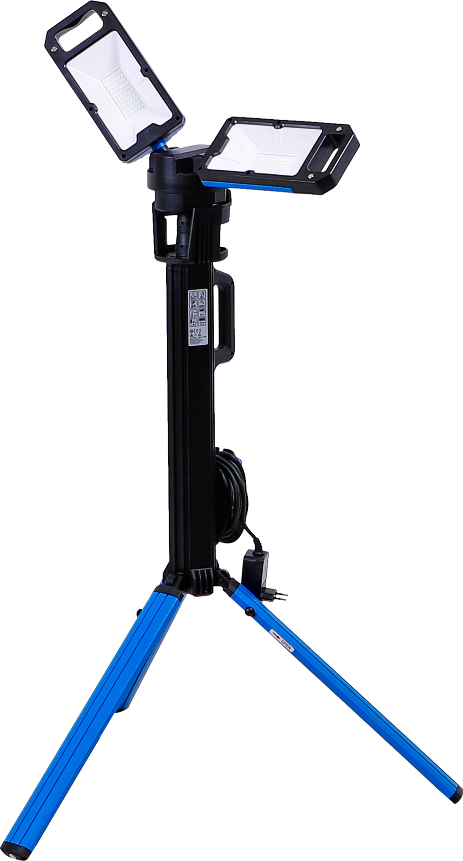 BGS Hybrid Duo-SMD-LED-Arbeits-Strahler | mit Stativ