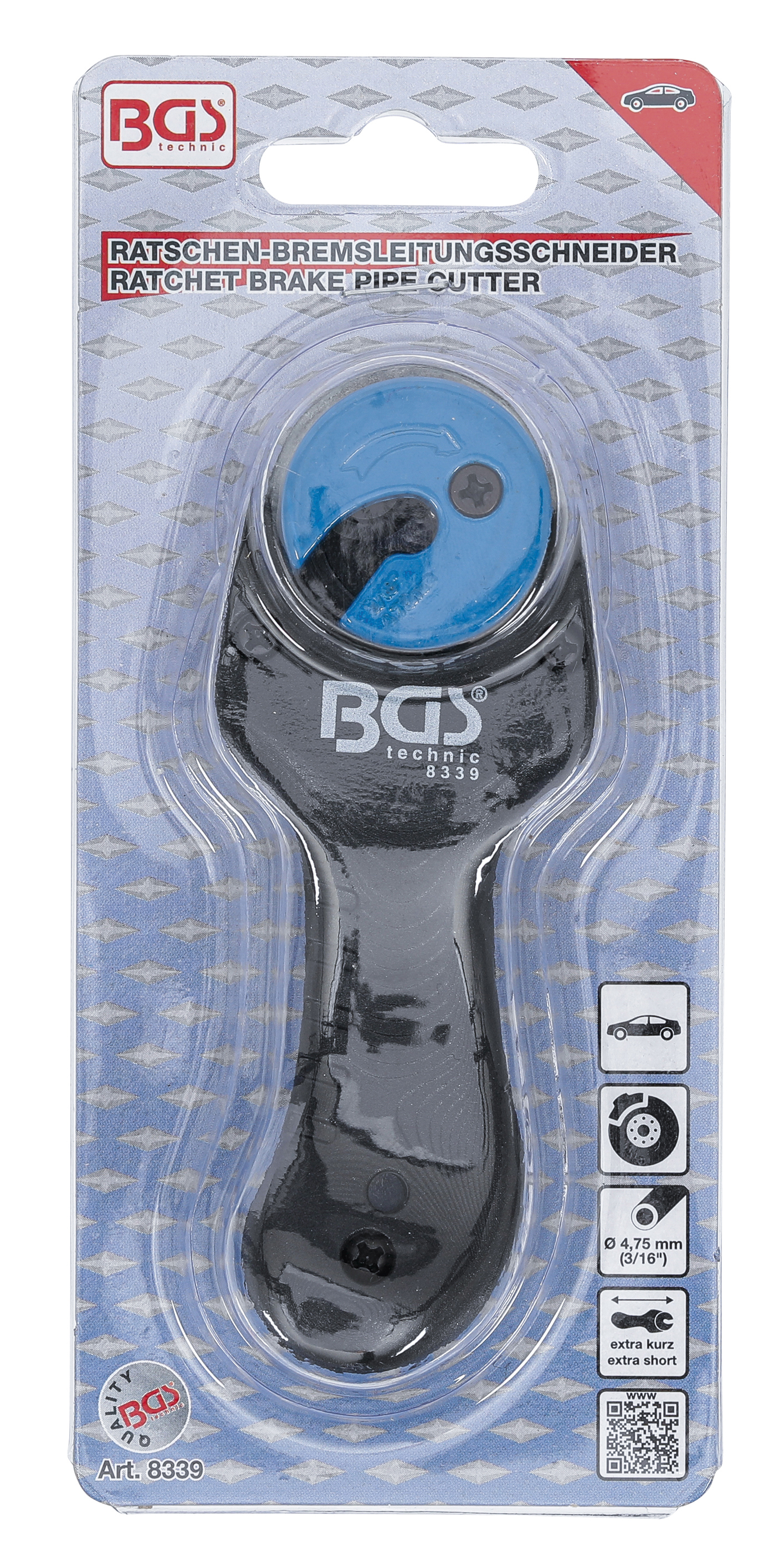 BGS Ratschen-Bremsleitungsschneider | 4,75 mm (3/16")