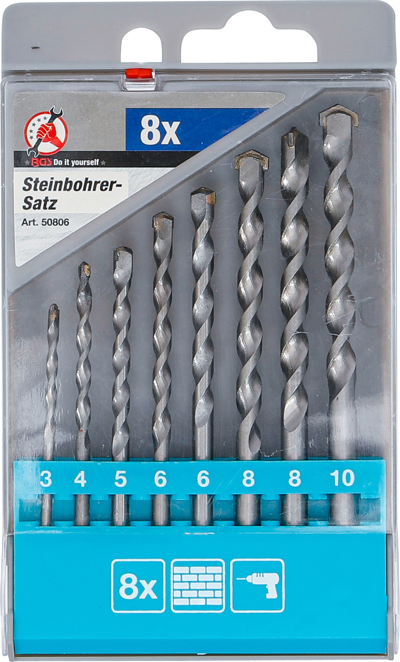 BGS Steinbohrer-Satz | 3 - 10 mm | 8-tlg.