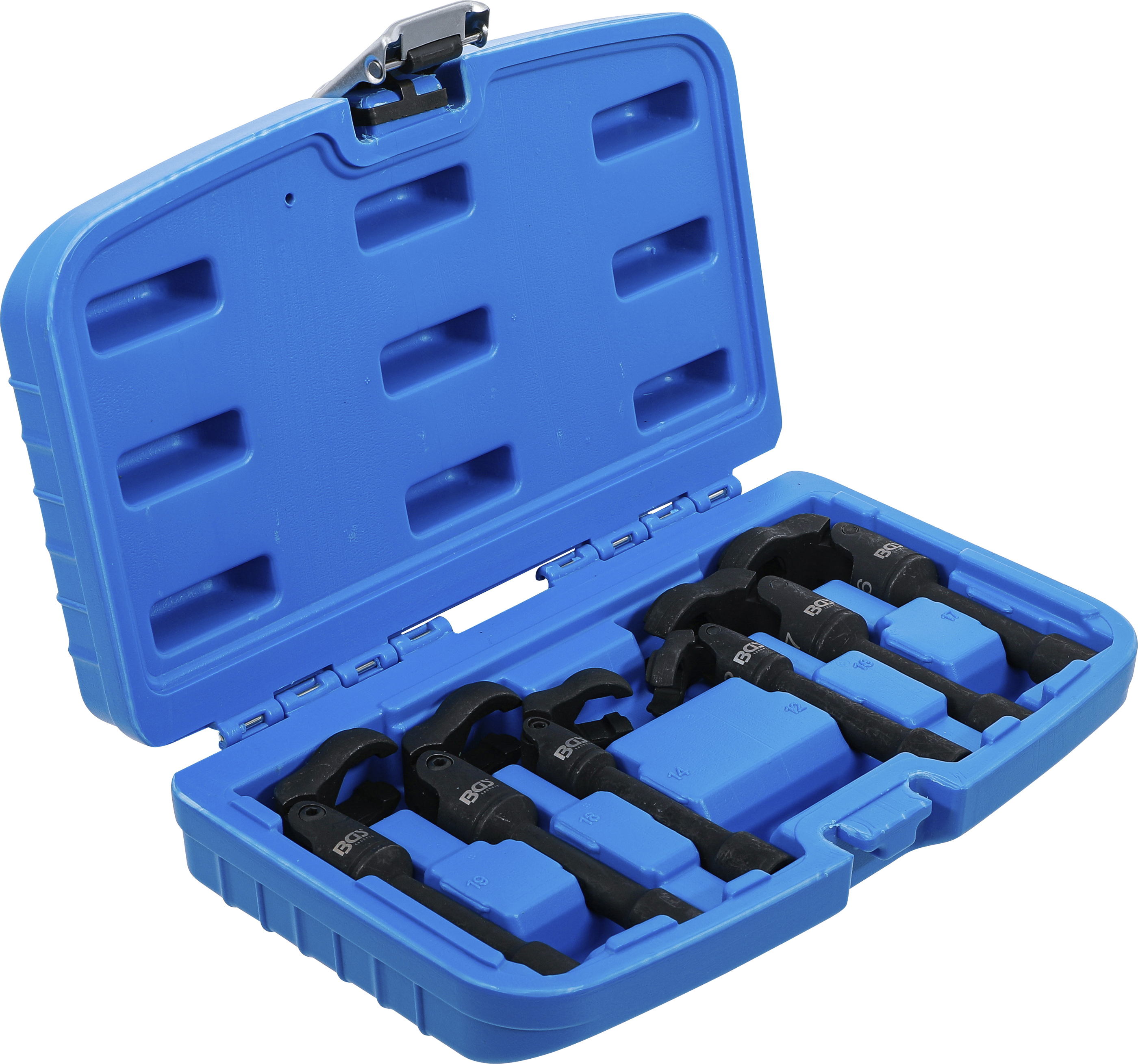 BGS Hahnenfußschlüssel-Satz | Antrieb Innenvierkant 10 mm (3/8") | mit Gelenk | 6-tlg.