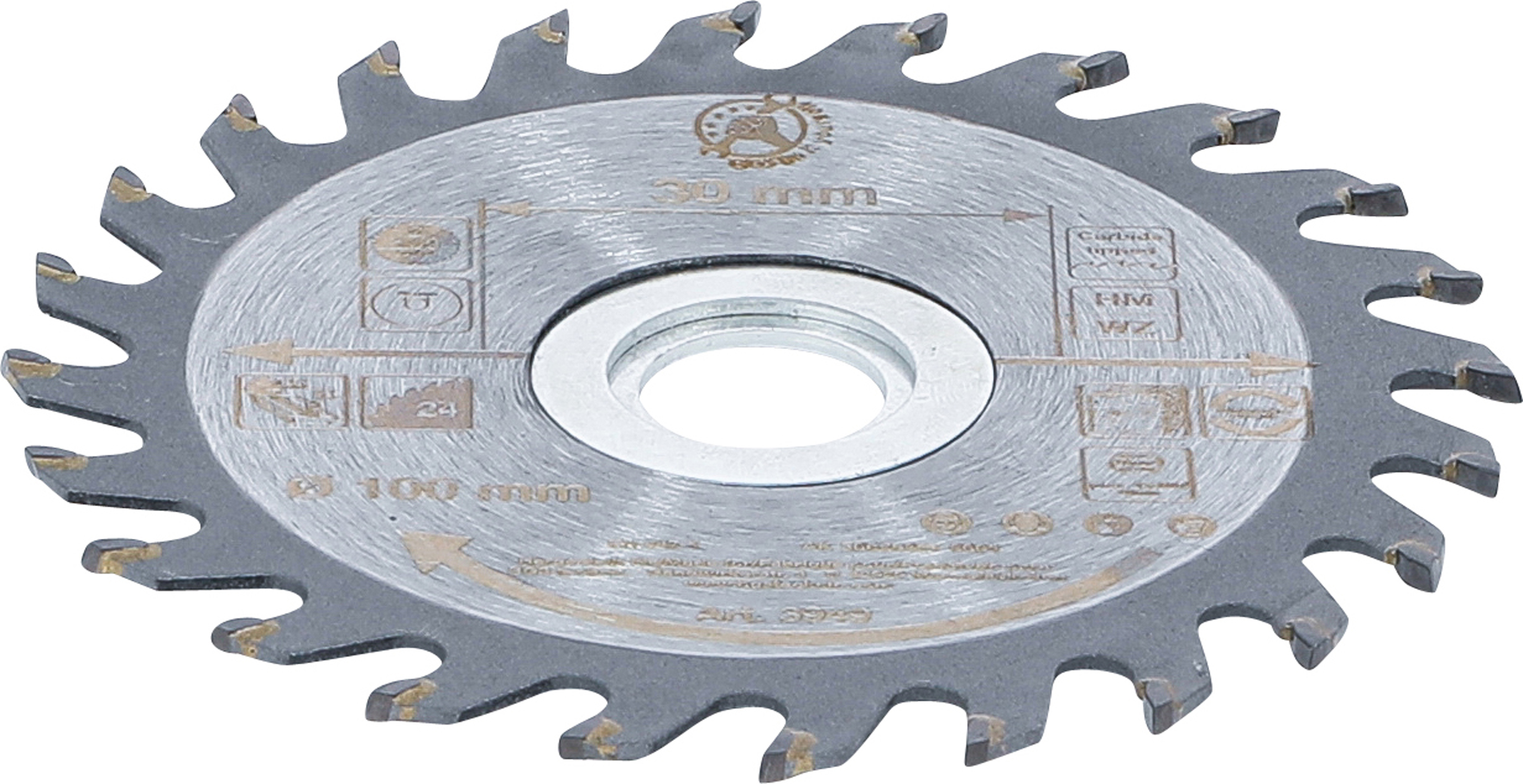 BGS Hartmetall-Kreissägeblatt | Ø 100 x 30 x 2,1 mm | 24 Zähne