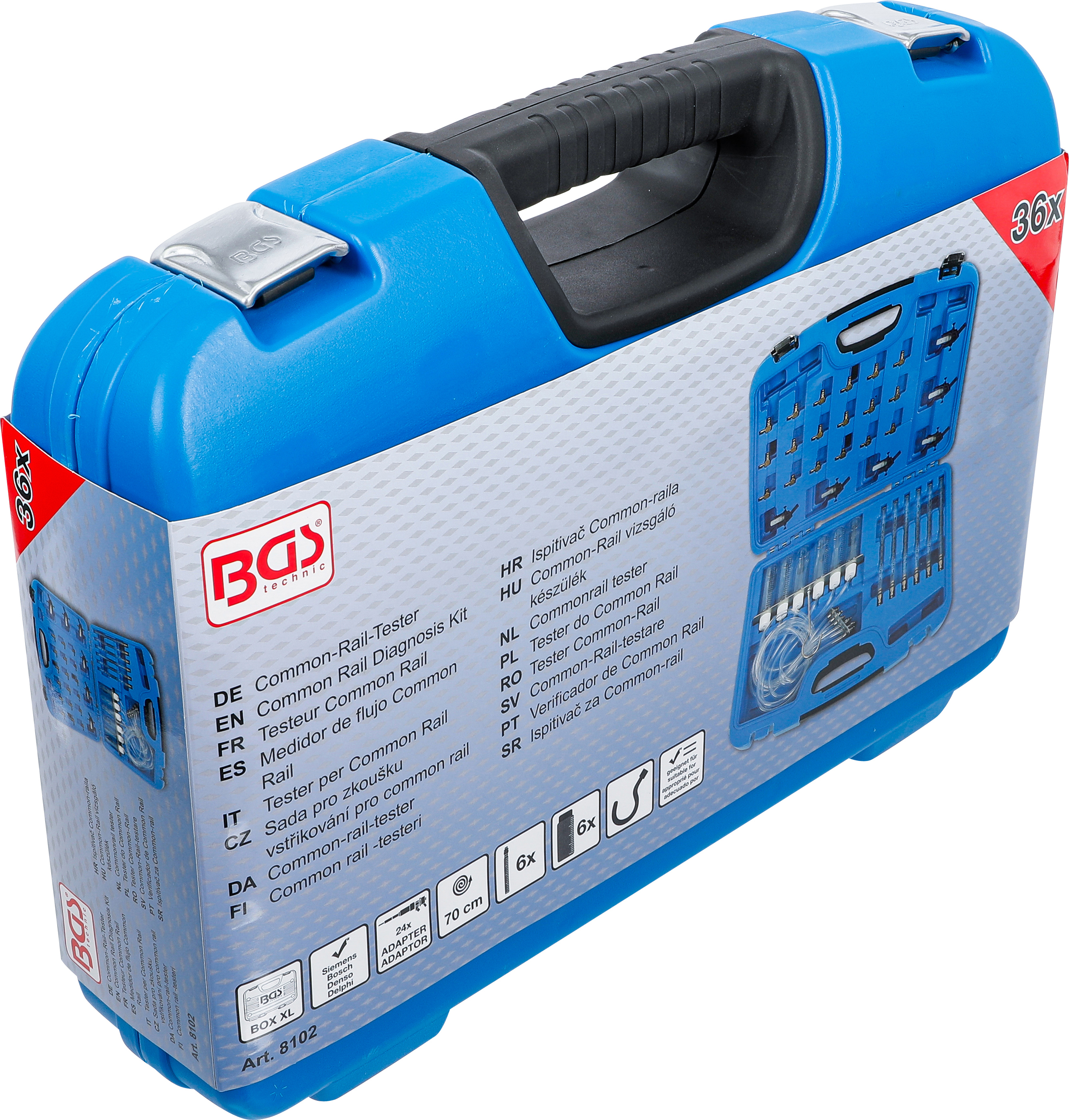 BGS Common-Rail-Tester | mit 24 Adaptern BGS Common-Rail-Tester | mit 24 Adaptern