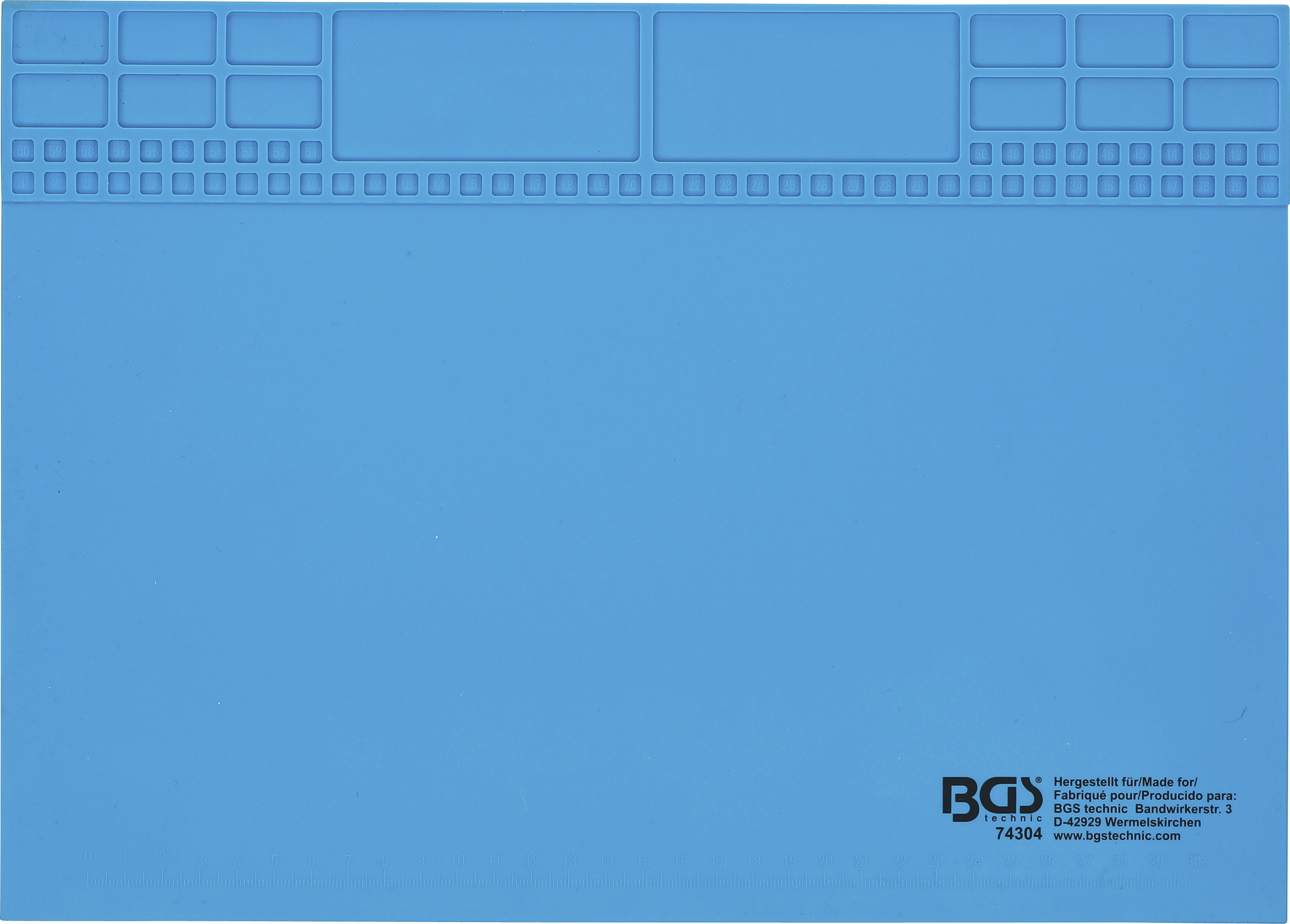 BGS Silikon-Arbeitsmatte | magnetisch | 350 x 245 x 3 mm