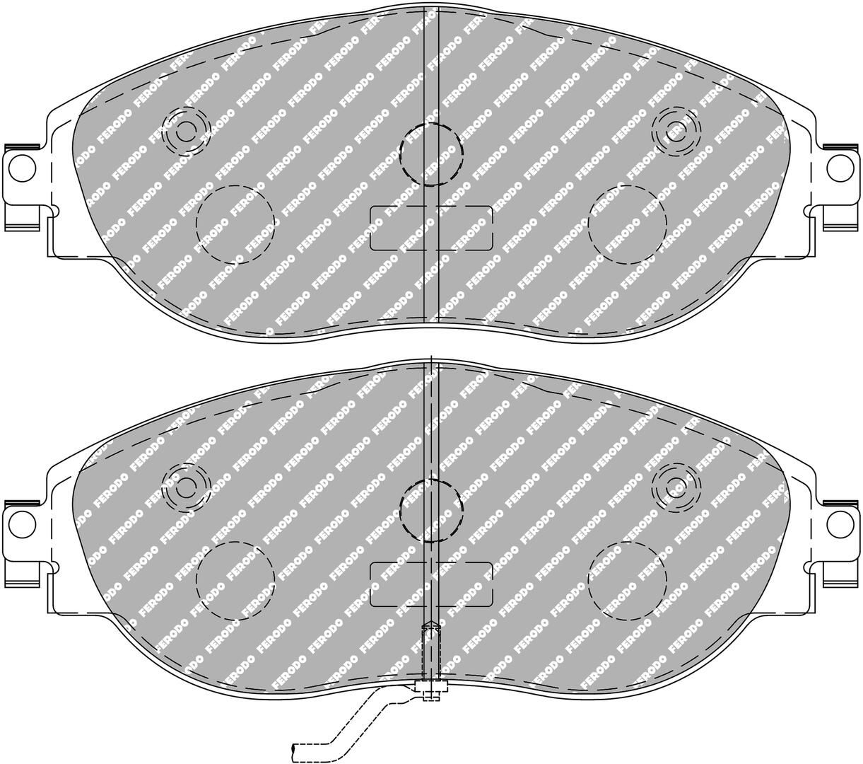 Bremsbelagsatz, Scheibenbremse