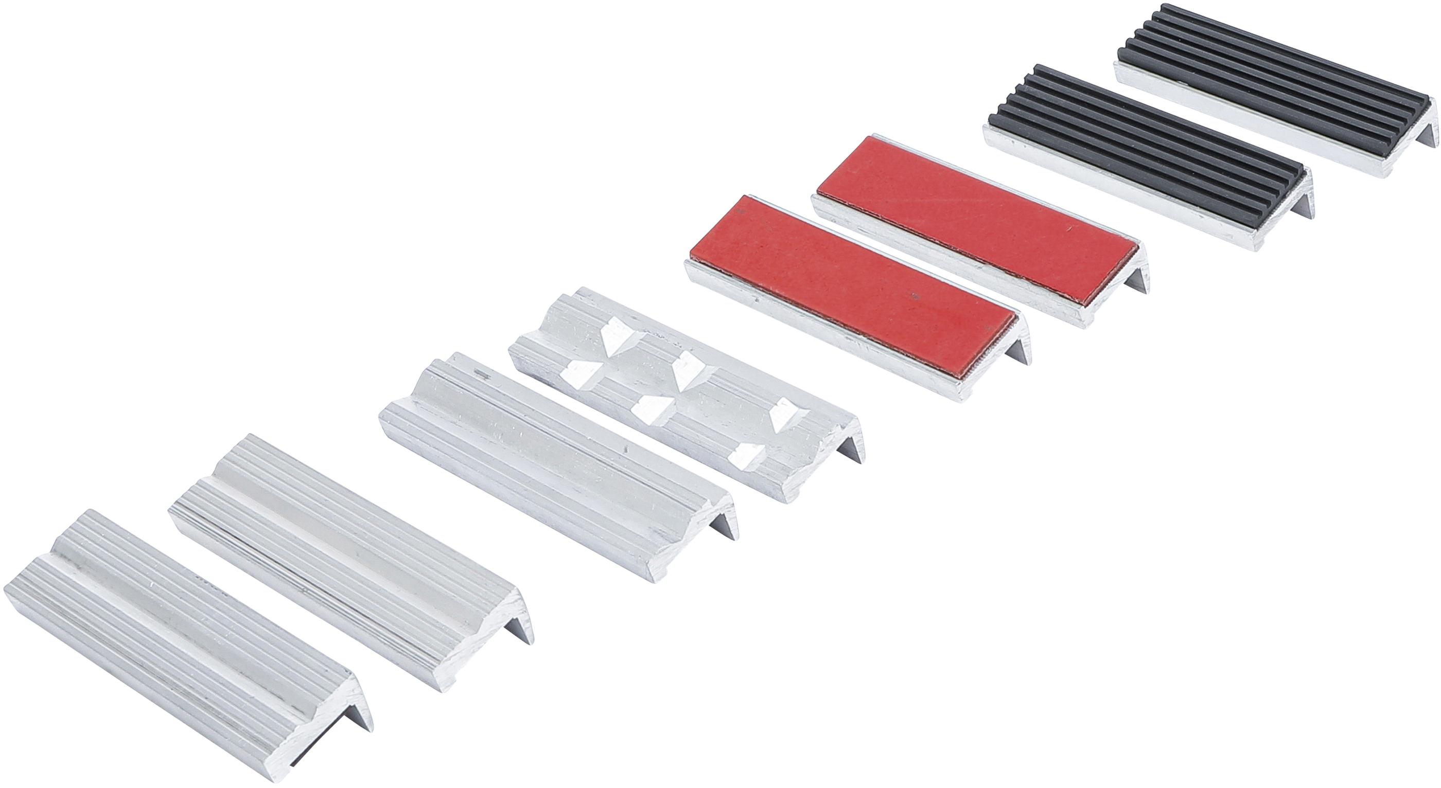 BGS Schraubstock-Schutzbacken-Satz | Aluminium | 100 mm | 8-tlg.