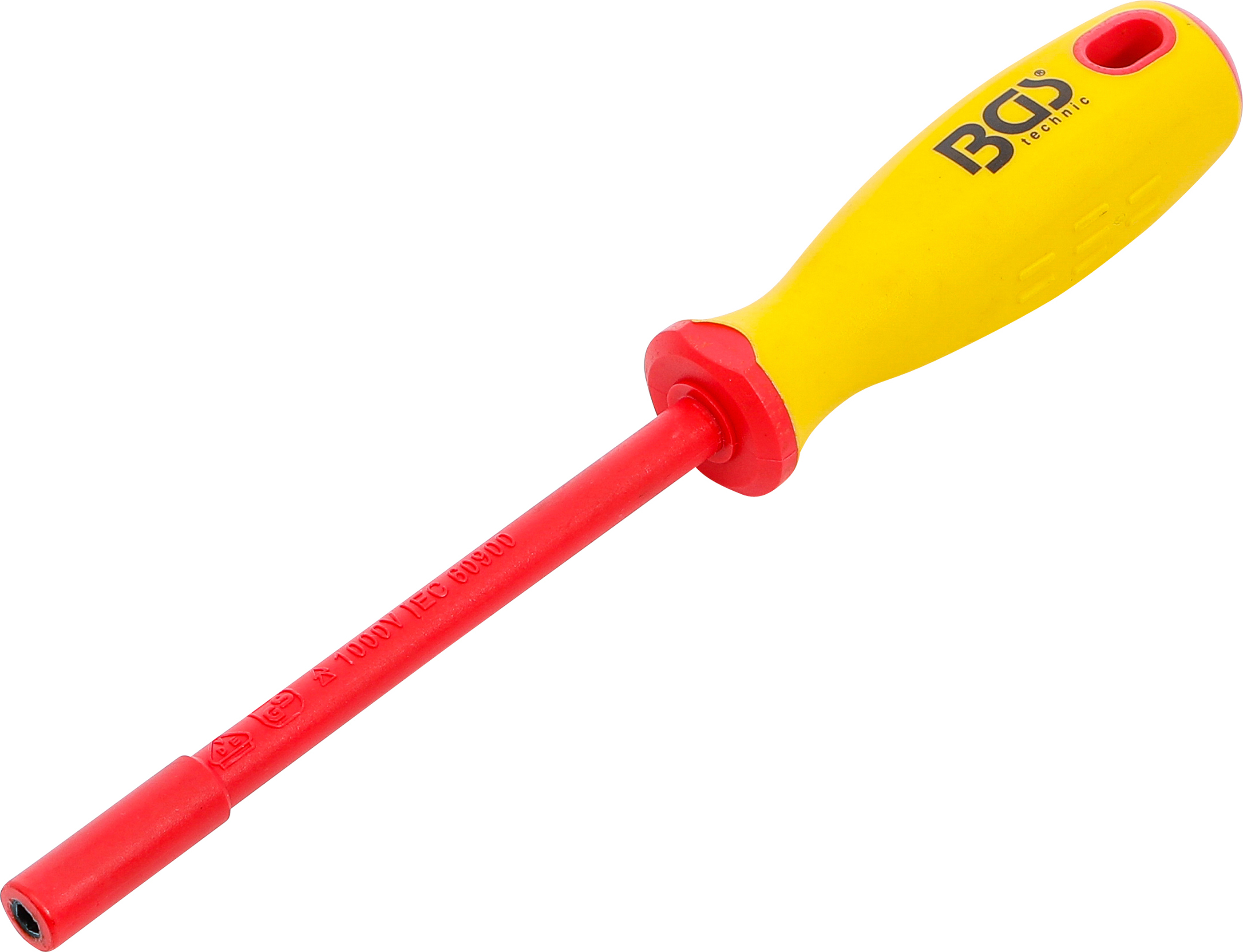 BGS VDE-Steckschlüssel-Schraubendreher | Sechskant | SW 4 mm | Klingenlänge 125 mm