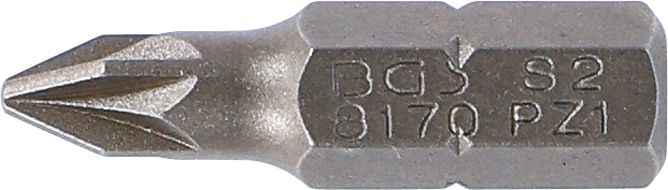 BGS Bit | Länge 25 mm | Antrieb Außensechskant 6,3 mm (1/4") | Kreuzschlitz PZ1