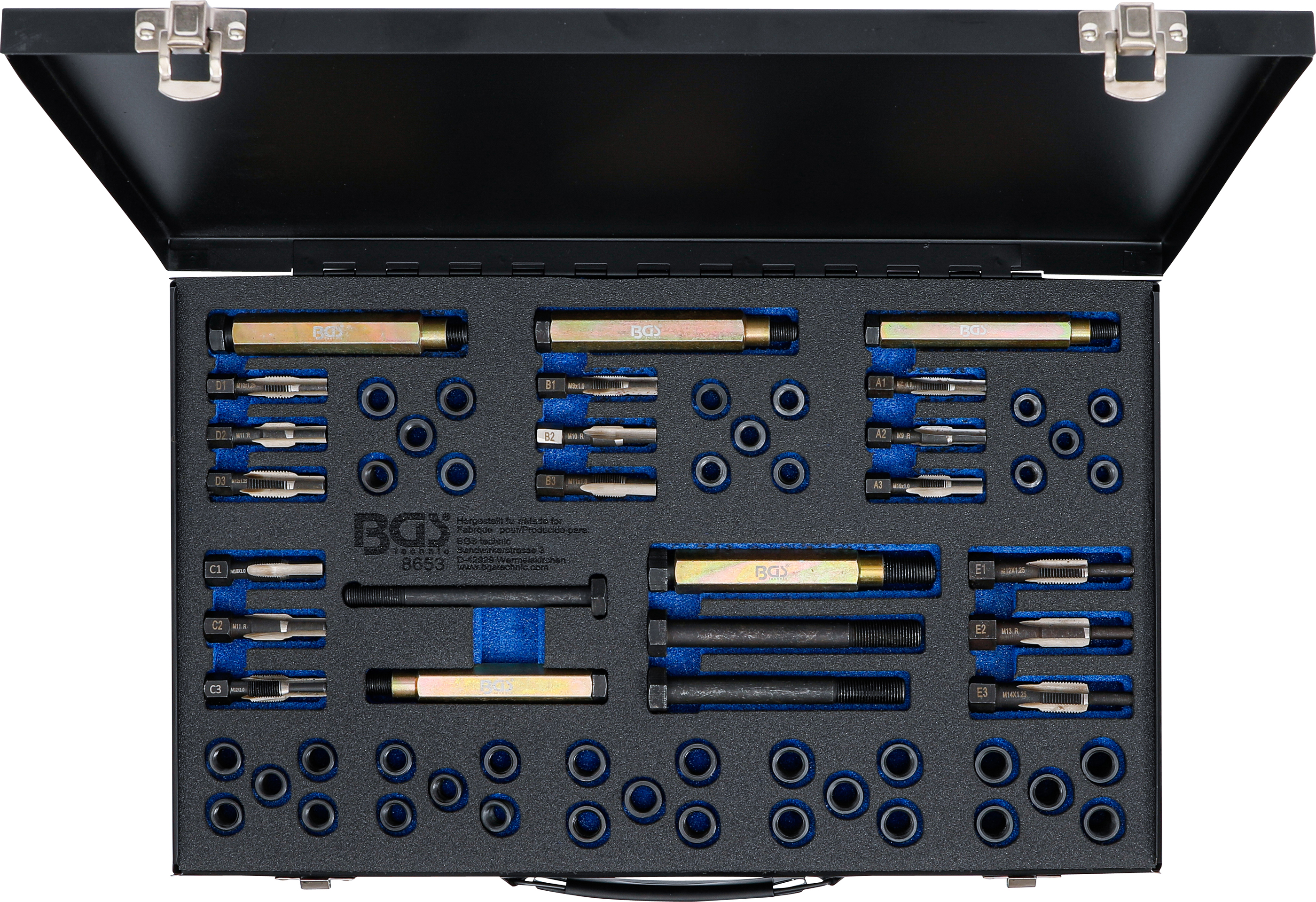 BGS Reparatursatz für Glühkerzengewinde | M8 - M9 - M10 - M12