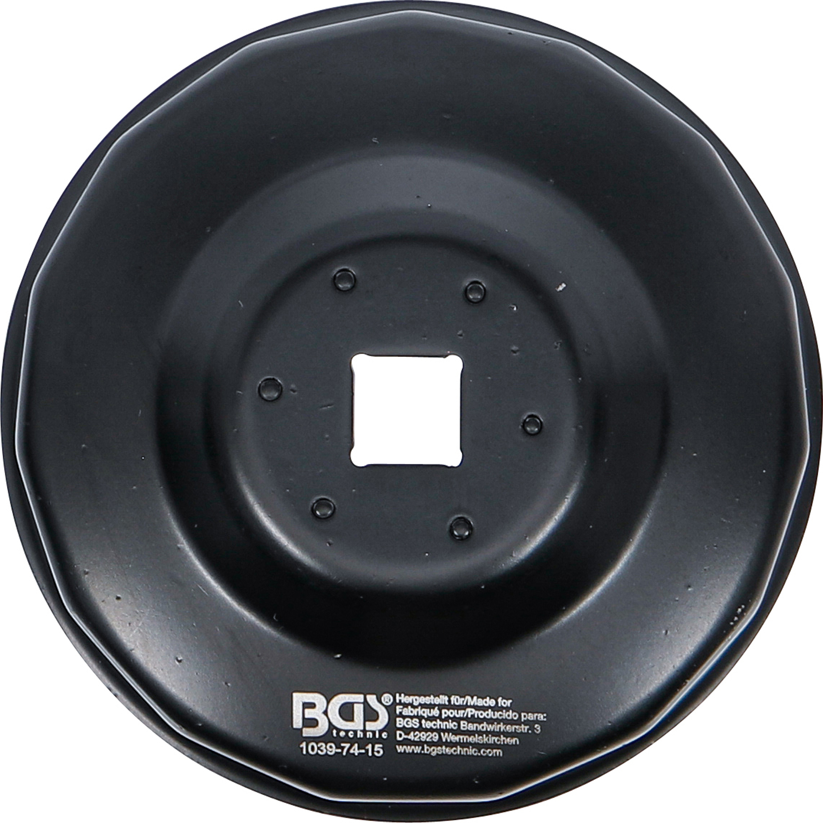BGS Ölfilterschlüssel | 15-kant | Ø 74 mm | für Audi, Chrysler, GM, Rover