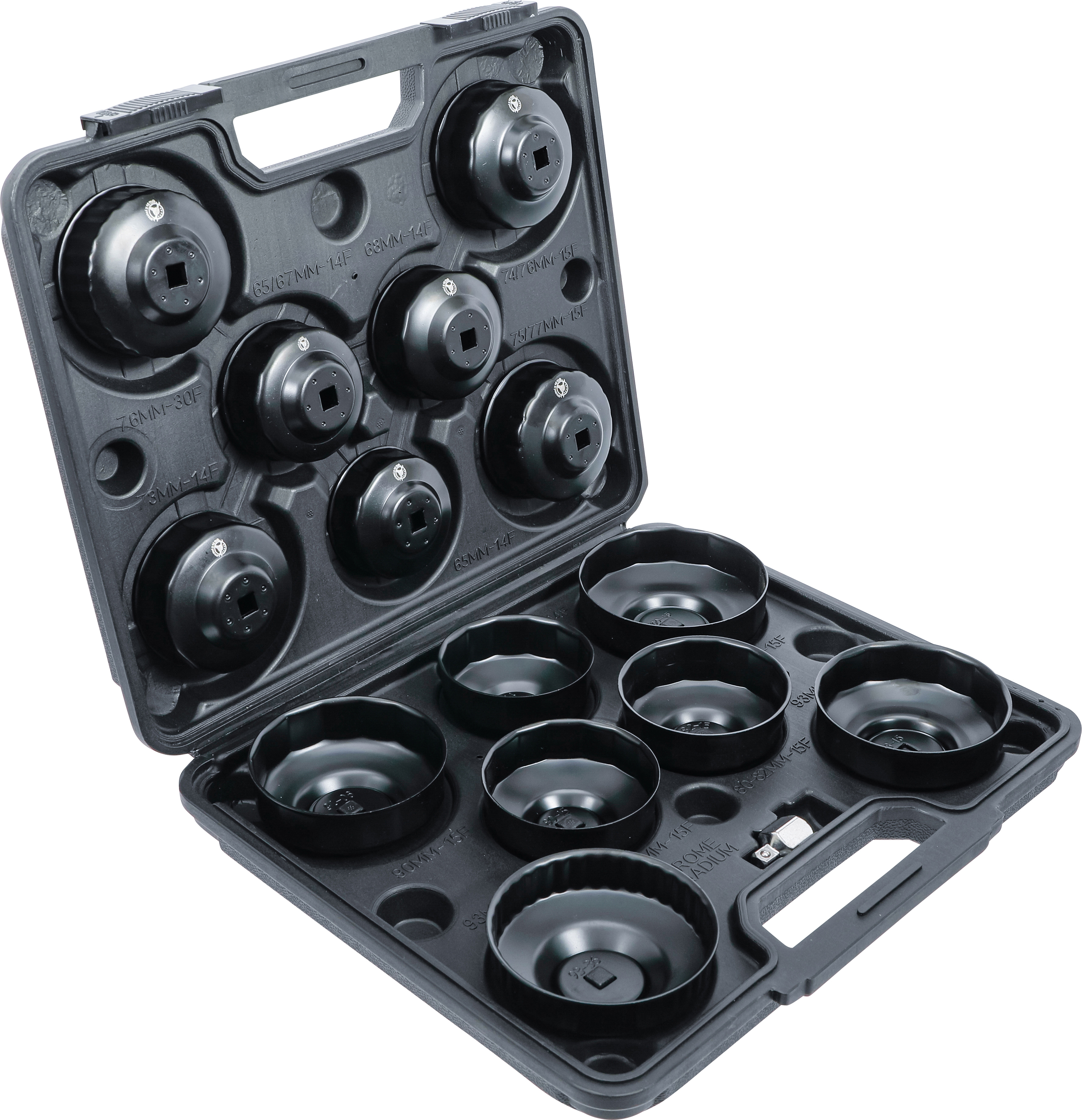 BGS Ölfilterschlüssel-Satz | Antrieb Innenvierkant 10 mm (3/8") | 14-tlg.