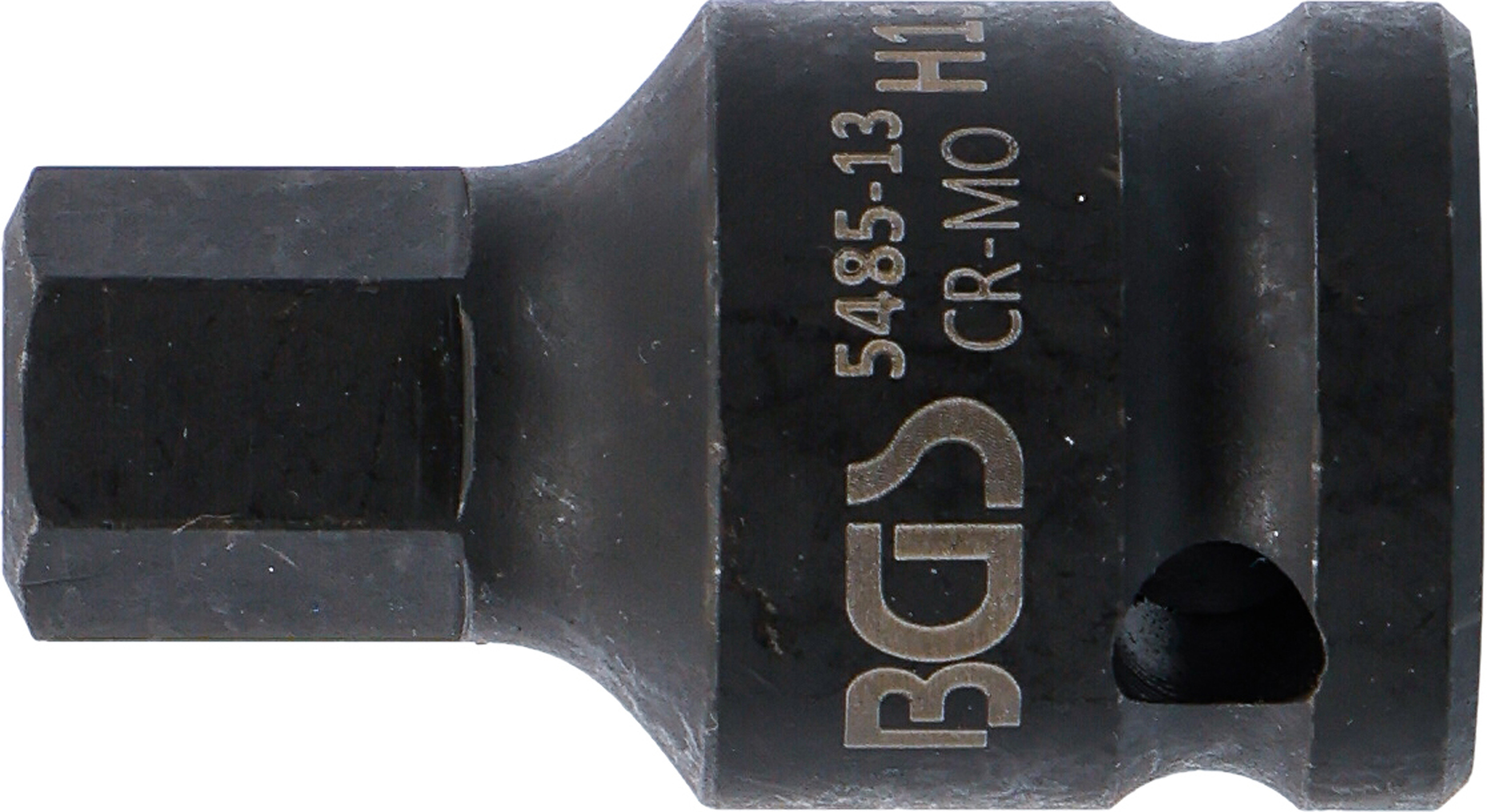 BGS Kraft-Bit-Einsatz | Länge 42 mm | Antrieb Innenvierkant 12,5 mm (1/2") | Innensechskant 13 mm