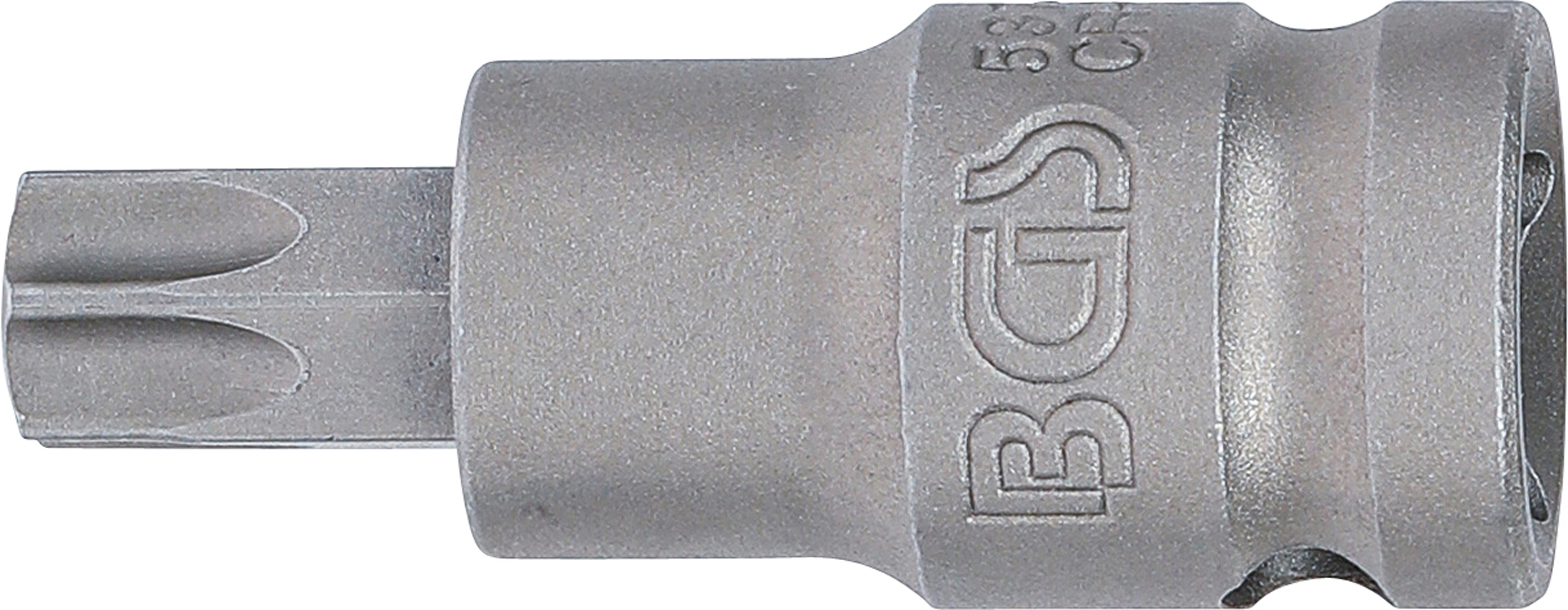 BGS Kraft-Bit-Einsatz | Länge 55 mm | Antrieb Innenvierkant 12,5 mm (1/2") | T-Profil (für Torx) T55