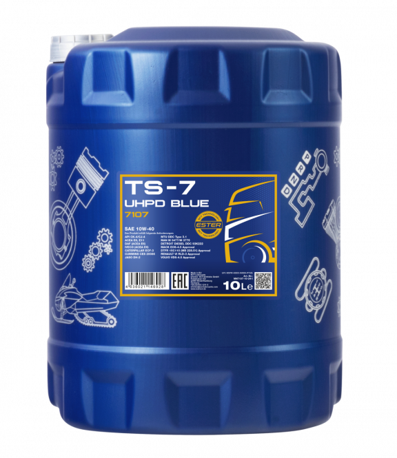 10W-40 Mannol 7107 TS-7 UHPD Blue LKW Motoröl 10 Liter