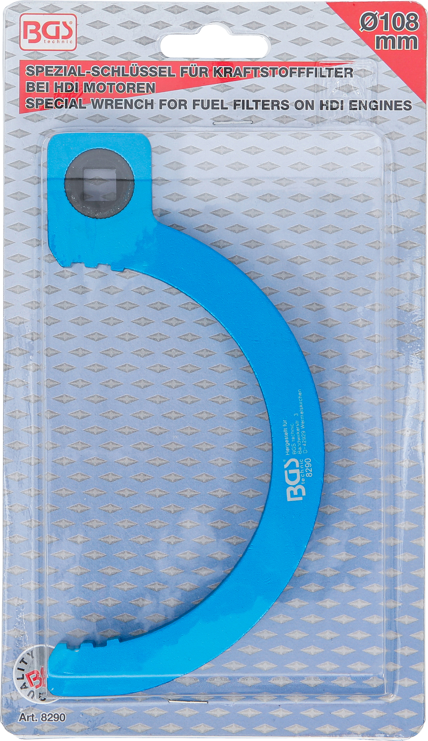BGS Spezial-Schlüssel für Kraftstofffilter bei HDI-Motoren