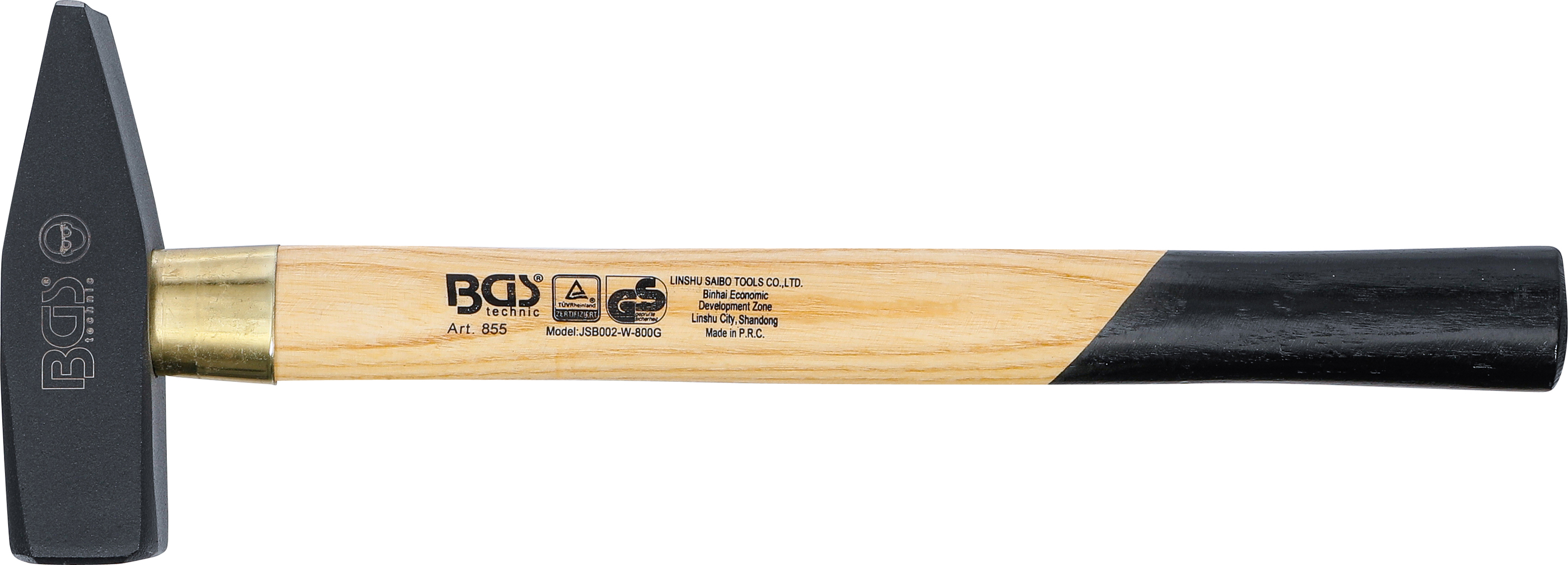 BGS Schlosserhammer | Holz-Stiel | DIN 1041 | 800 g