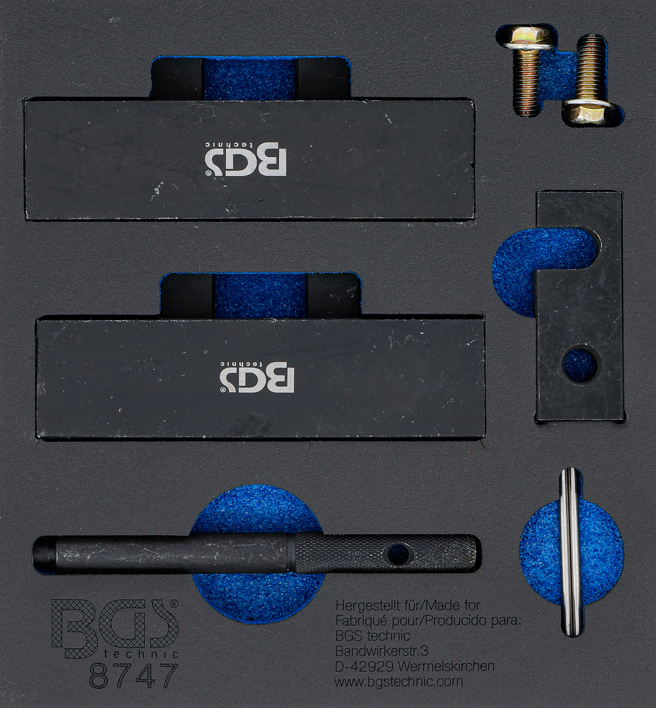 BGS Werkstattwageneinlage 1/6: Motor-Einstellwerkzeug-Satz | für BMW M42, M50