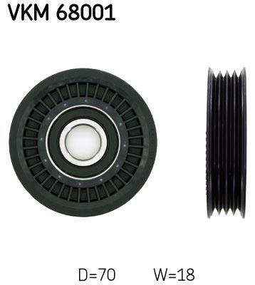 Spannrolle des Rippenbandes passt zu: HONDA CIVIC VI, CR-V I, CRX II; SUBARU FORESTER, IMPREZA, LEGACY II, LEGACY III, LEGACY IV, LEGACY OUTBACK, OUTBACK 1.4-3.0 10.87-10.12