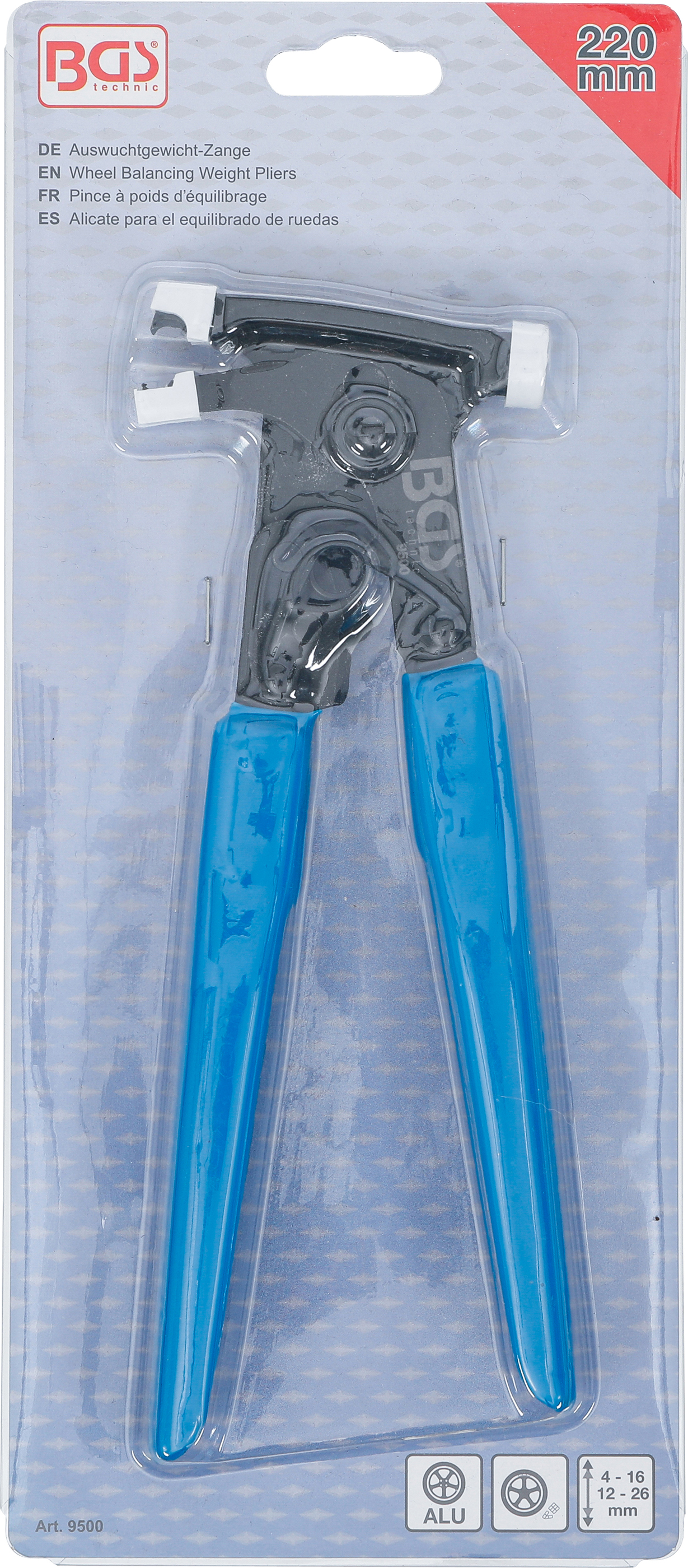 BGS Auswuchtgewicht-Zange | 225 mm