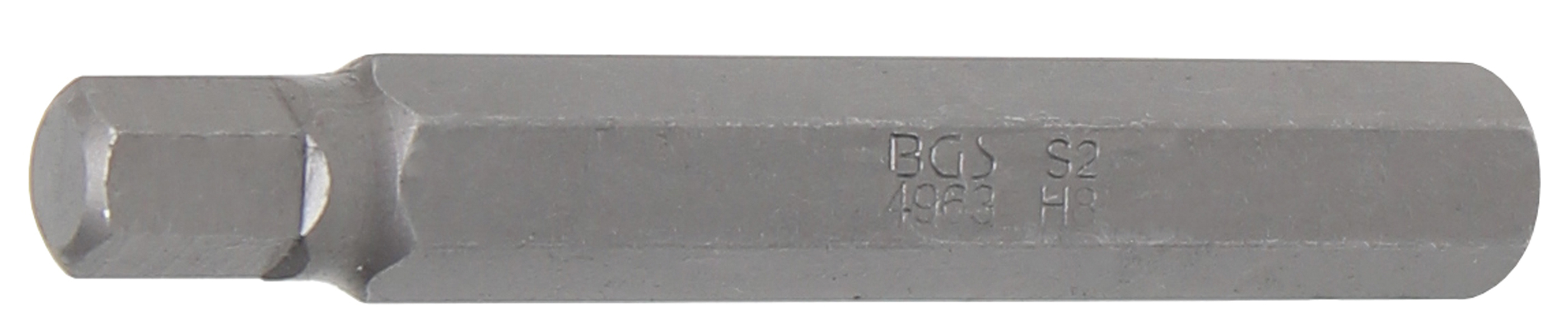 BGS Bit | Länge 75 mm | Antrieb Außensechskant 10 mm (3/8") | Innensechskant 8 mm