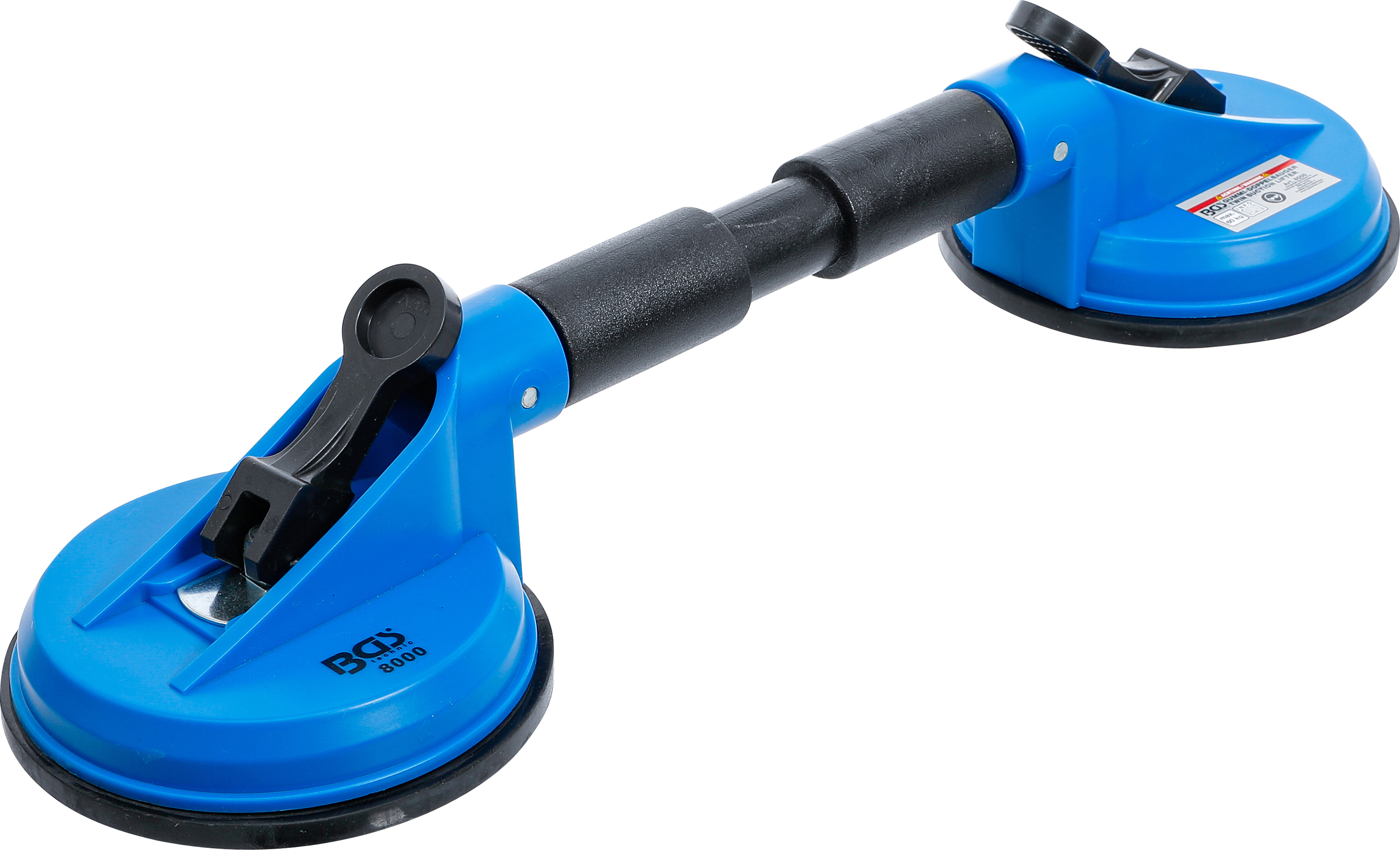 BGS Gummi-Doppelsauger | ABS | mit flexiblen Köpfen | Ø 120 mm | 390 mm