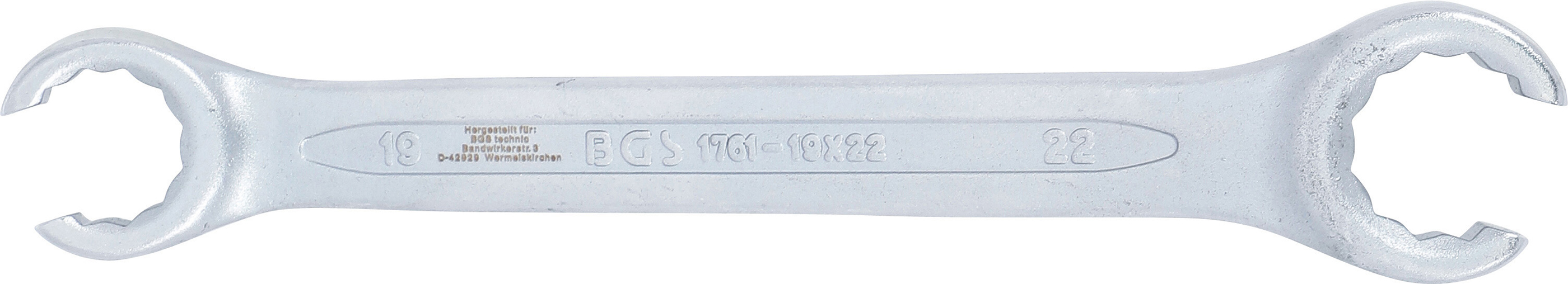 BGS Offener Doppel-Ringschlüssel | SW 19 x 22 mm