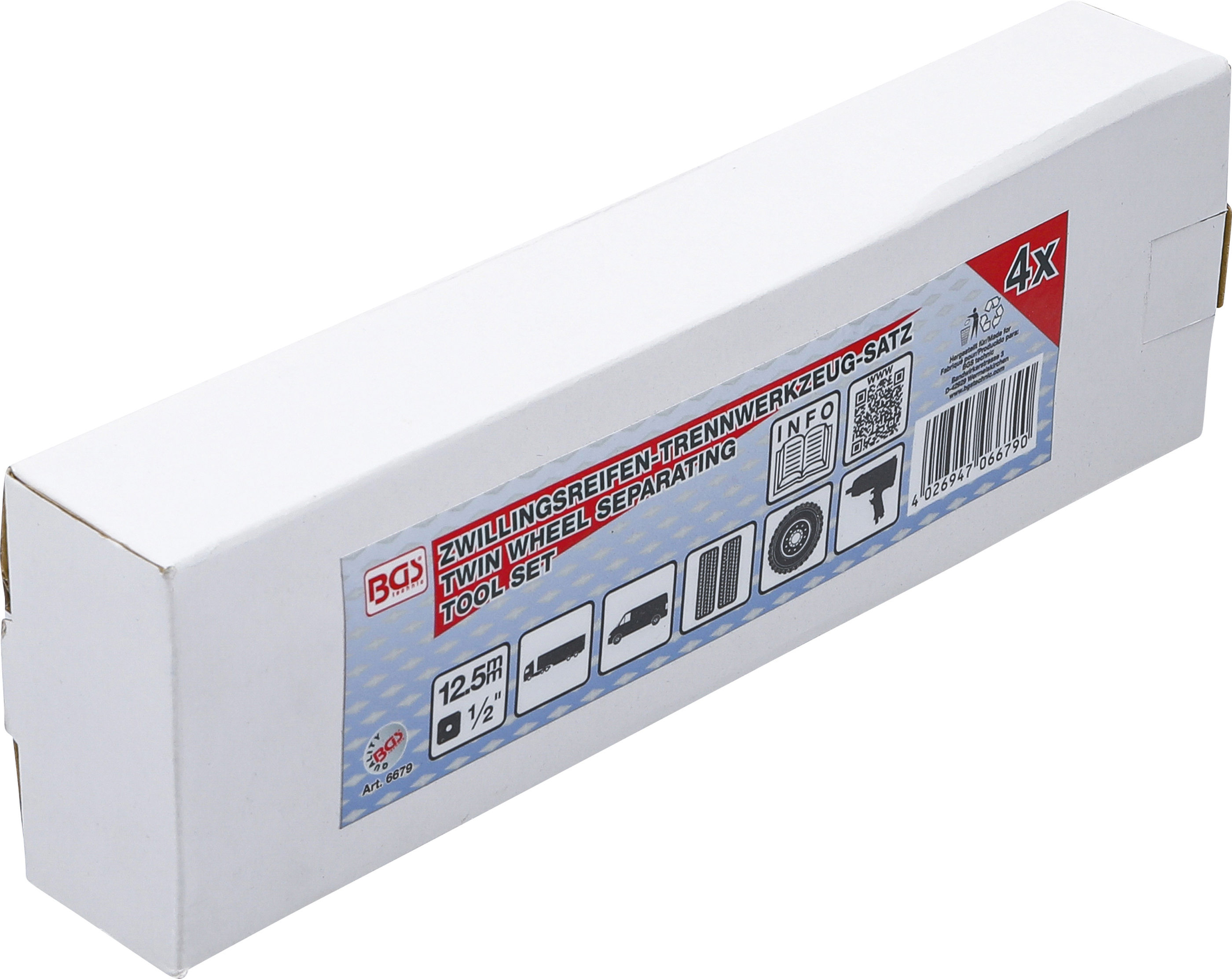 BGS Zwillingsreifen-Trennwerkzeug-Satz | 4-tlg.