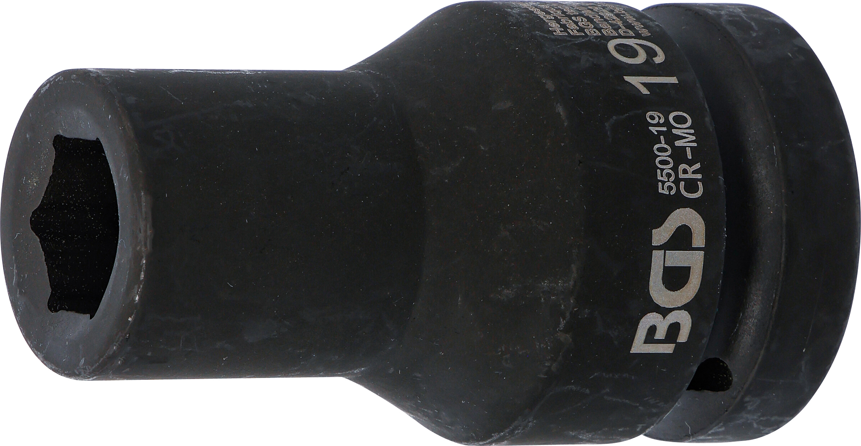 BGS Kraft-Steckschlüssel-Einsatz Sechskant, tief | Antrieb Innenvierkant 25 mm (1") | SW 19 mm