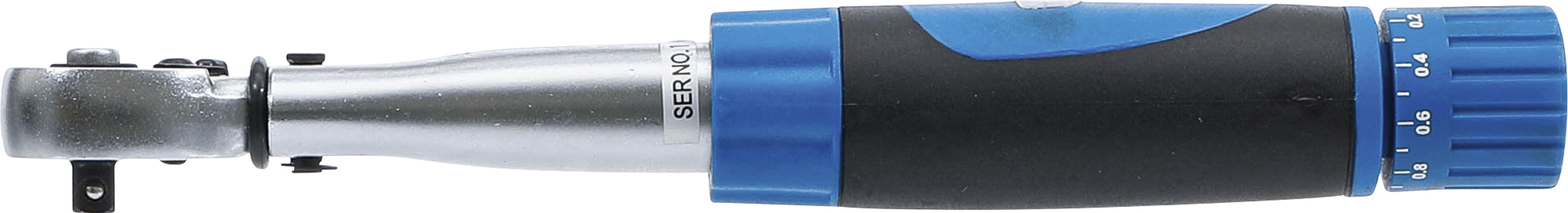 BGS Drehmomentschlüssel | Abtrieb Außenvierkant 6,3 mm (1/4") | 1 - 6 Nm