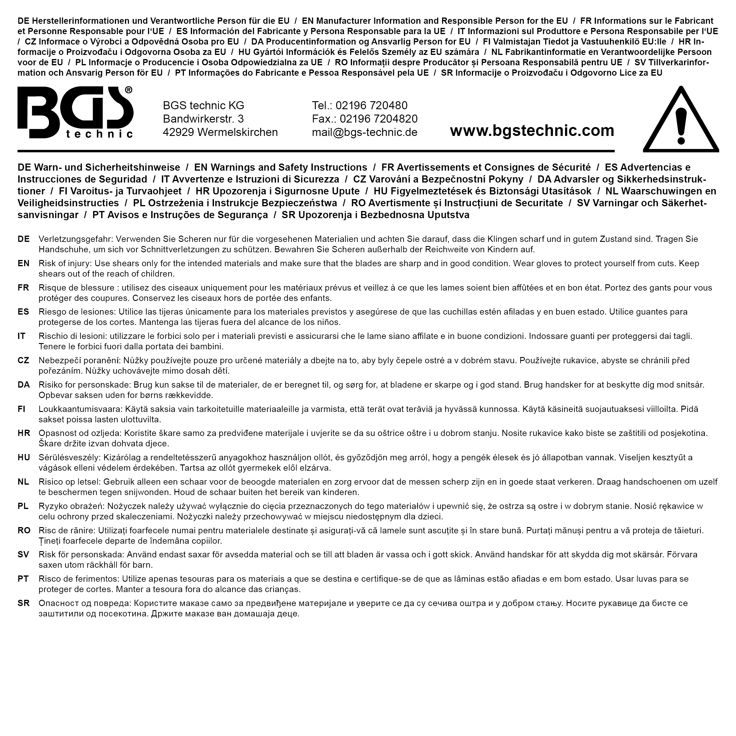 BGS Multifunktionsschere