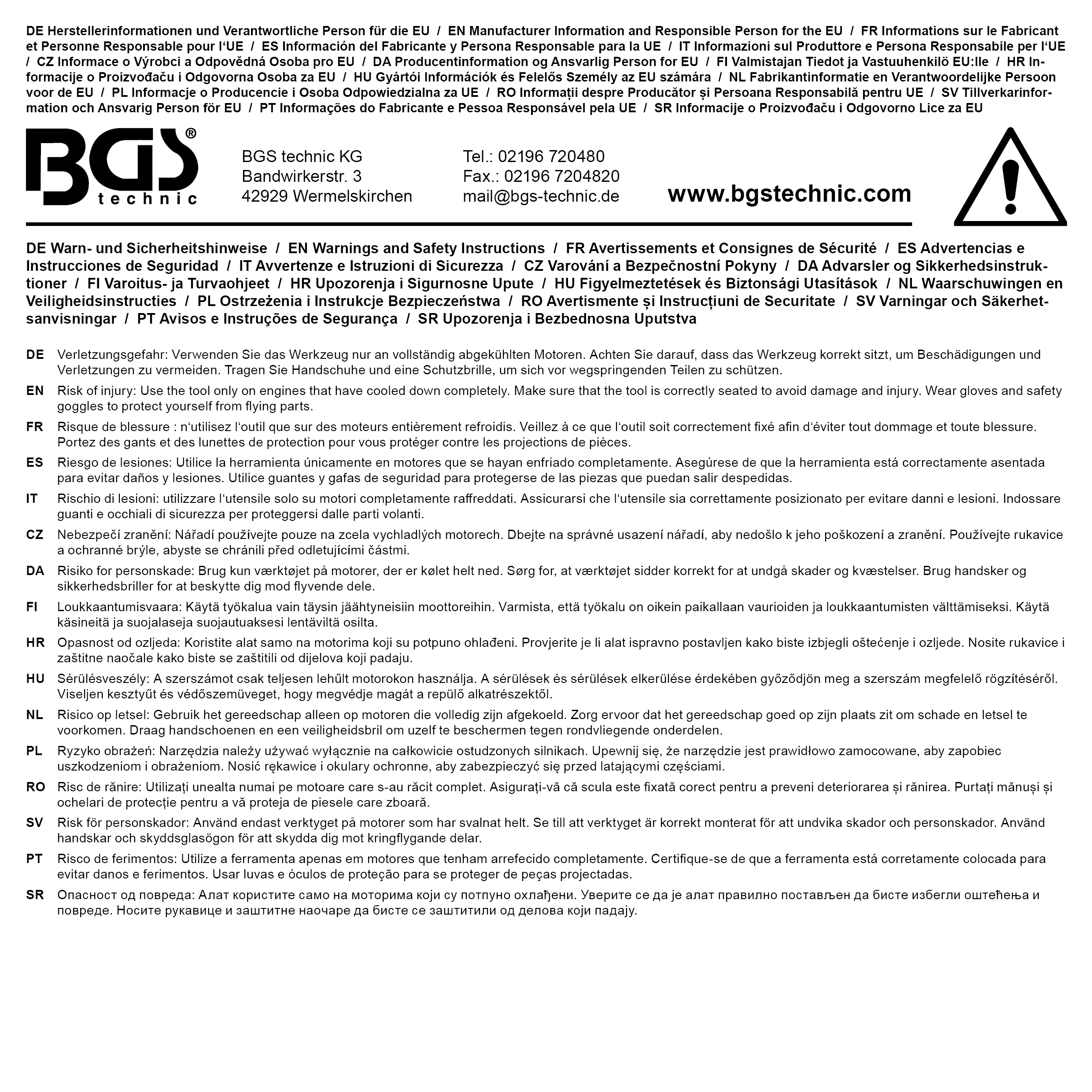BGS Prüfwerkzeug für Zweimassenschwungrad