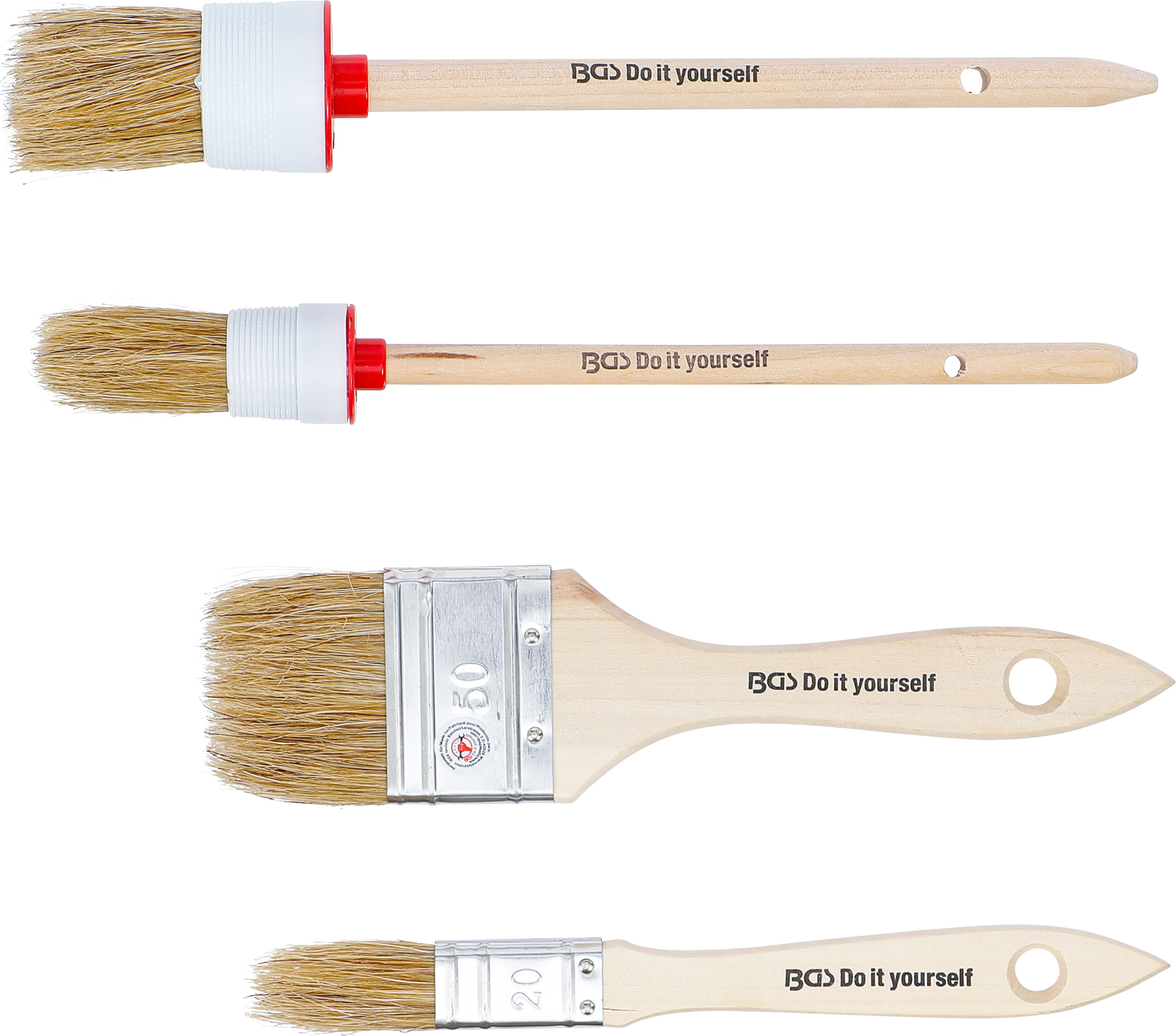 BGS Flach- / Ring-Pinsel-Satz | 4-tlg.