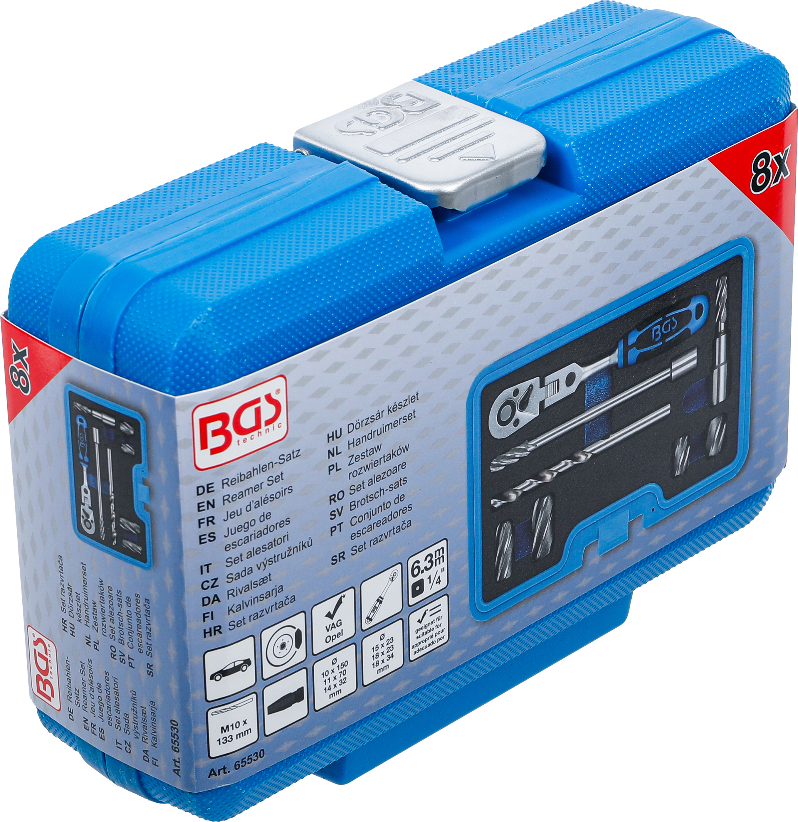 BGS Reibahlen-Satz | für ABS-Sensoren | 8-tlg.