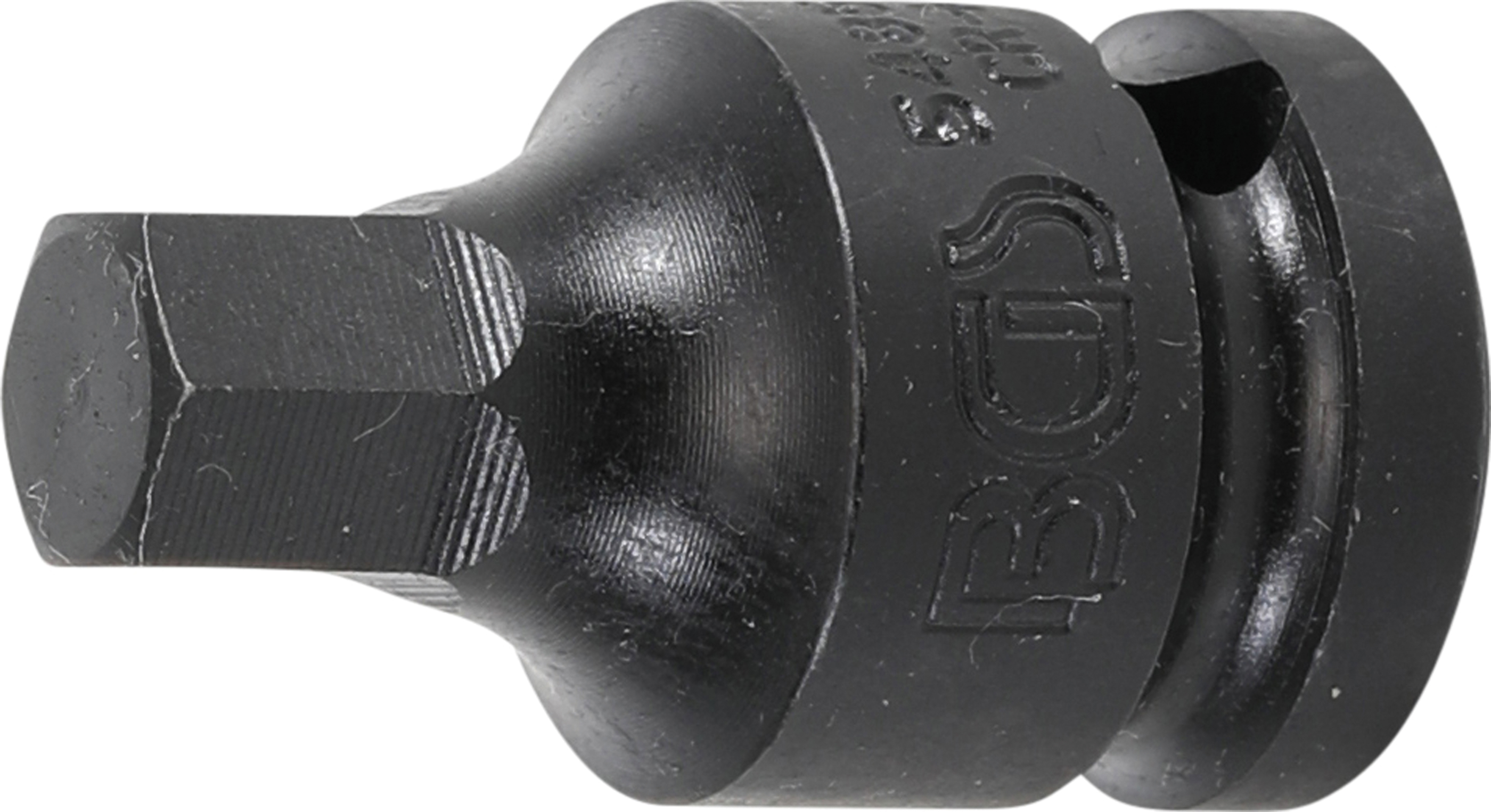 BGS Kraft-Bit-Einsatz | Länge 42 mm | Antrieb Innenvierkant 12,5 mm (1/2") | Innensechskant 11 mm