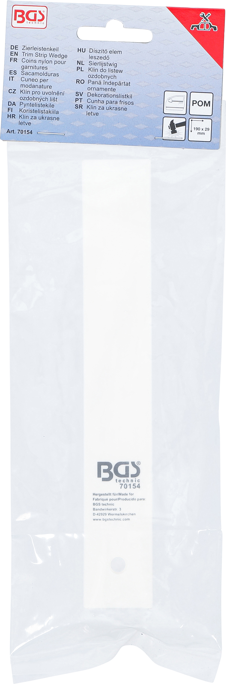 BGS Zierleistenkeil | 190 x 29 mm