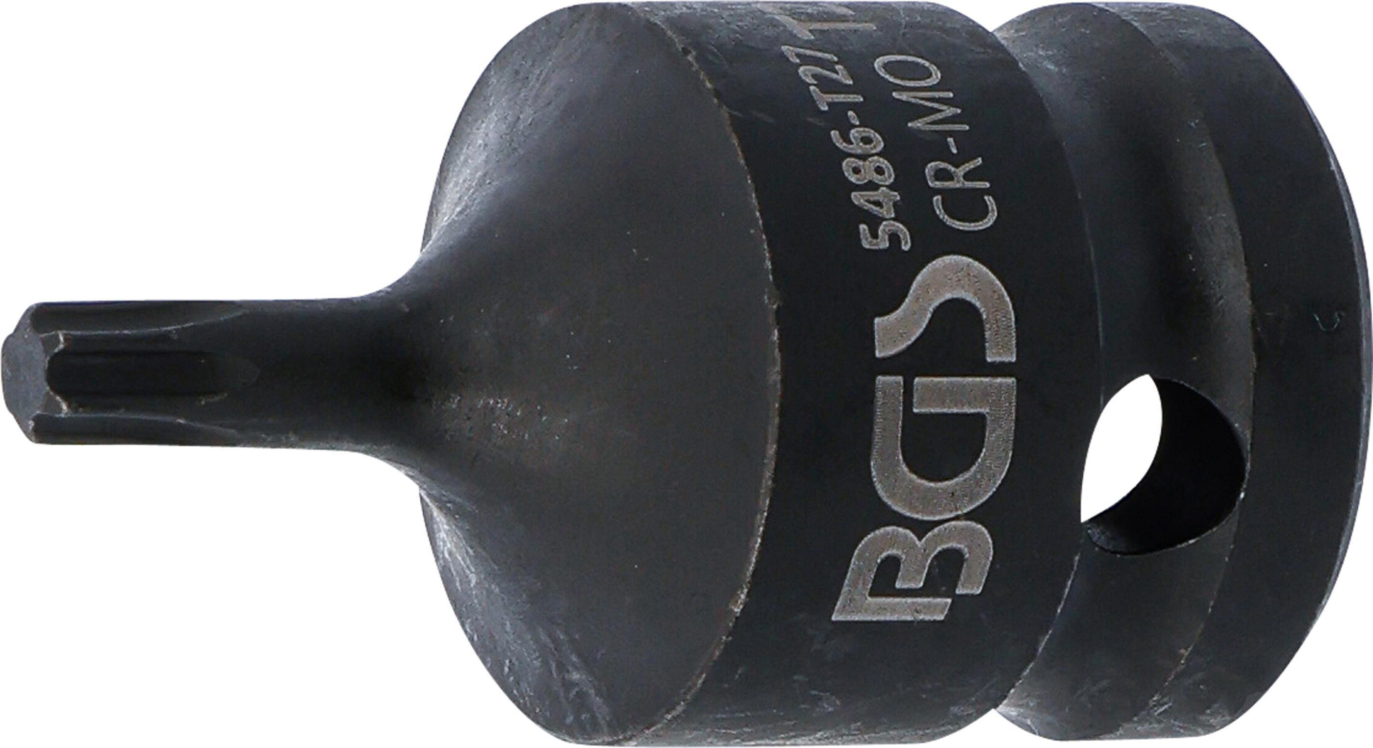 BGS Kraft-Bit-Einsatz | Länge 42 mm | Antrieb Innenvierkant 12,5 mm (1/2") | T-Profil (für Torx) T27
