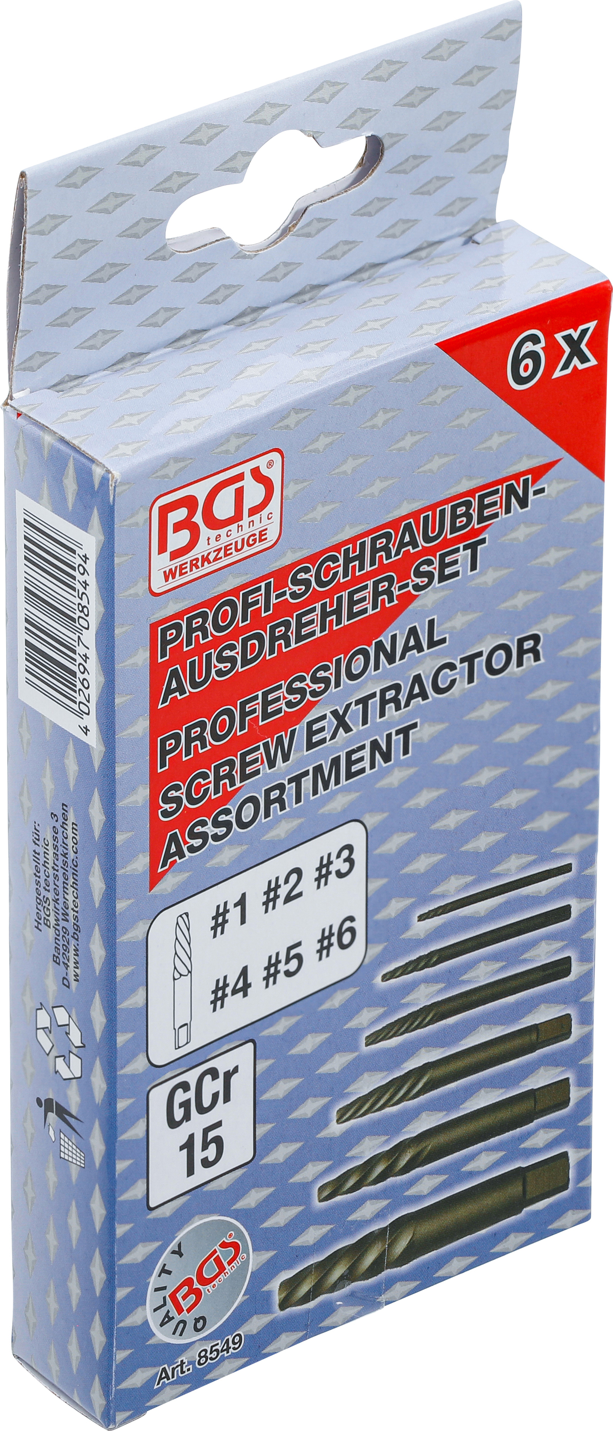 BGS Schraubenausdreher-Satz | 6-tlg.