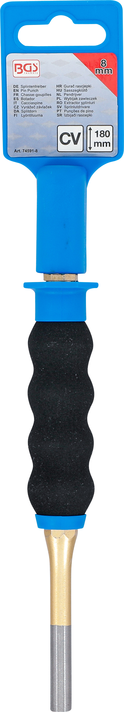 BGS Splintentreiber | mit Handschutz | 180 mm | 8 mm