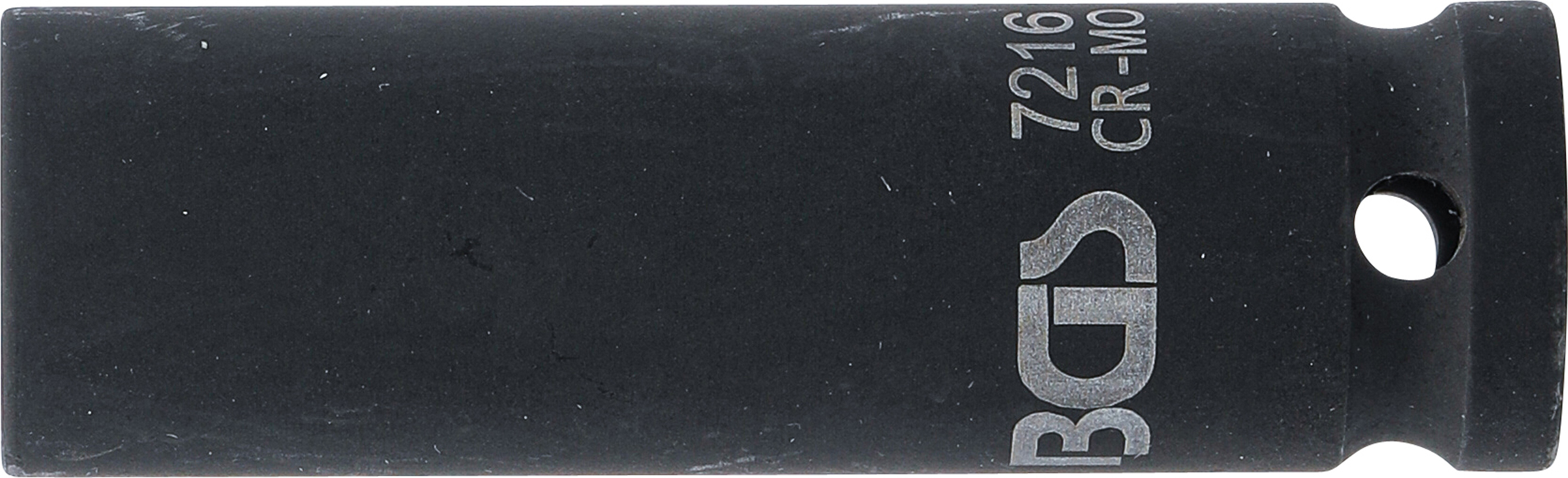 BGS Kraft-Steckschlüssel-Einsatz Sechskant, tief | Antrieb Innenvierkant 12,5 mm (1/2") | SW 16 mm