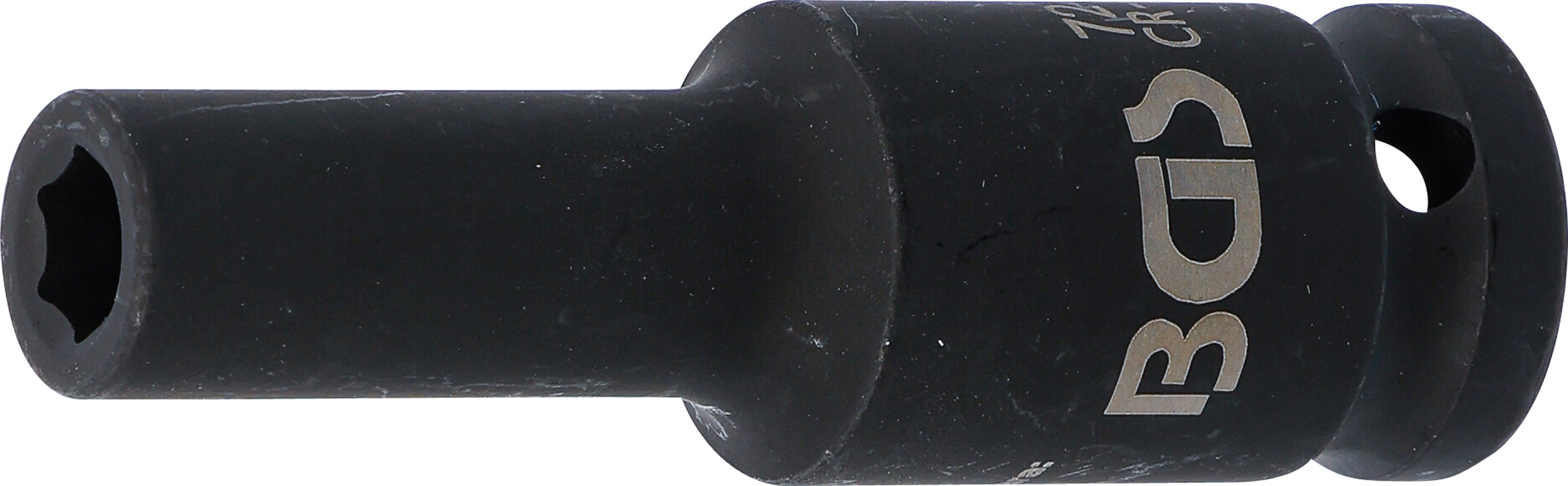 BGS Kraft-Steckschlüssel-Einsatz Sechskant, tief | Antrieb Innenvierkant 12,5 mm (1/2") | SW 8 mm