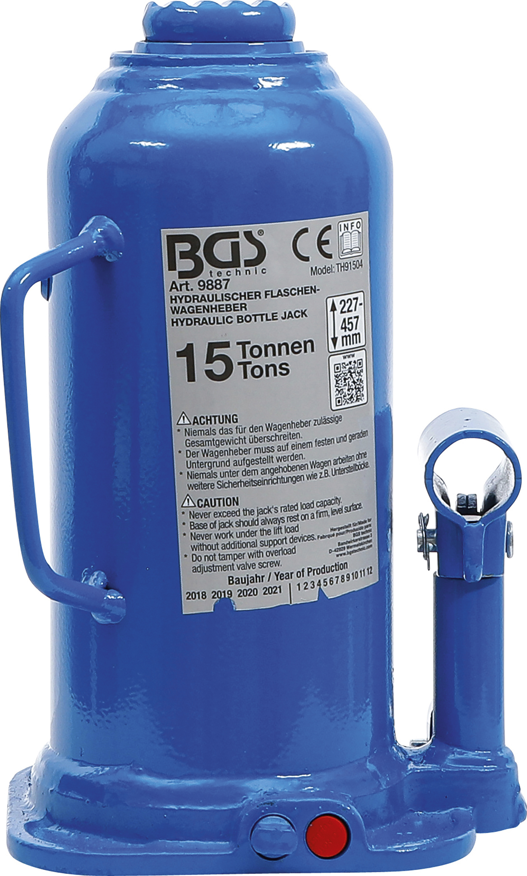 BGS Hydraulischer Flaschen-Wagenheber | 15 t