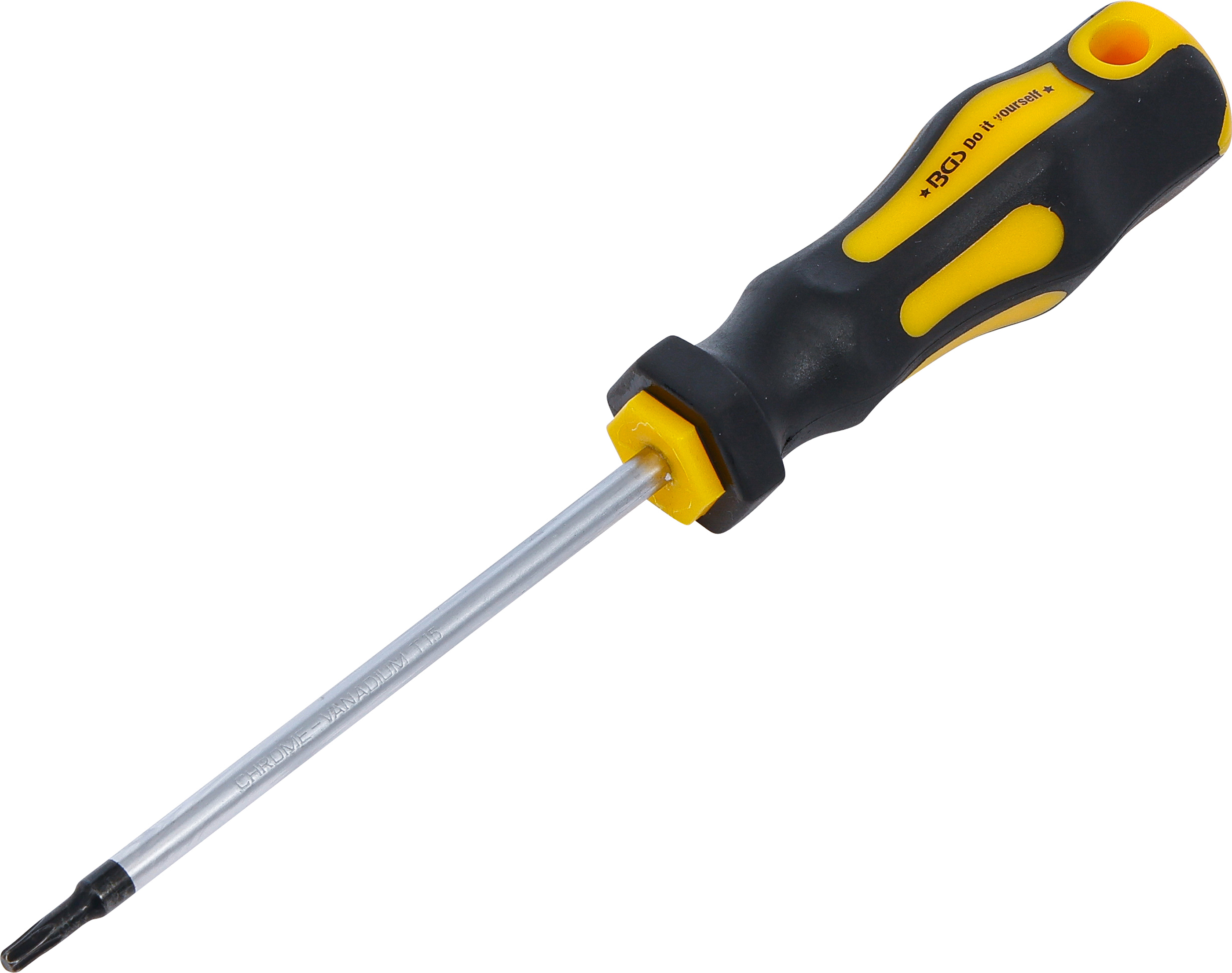 BGS Schraubendreher | T-Profil (für Torx) T15 | Klingenlänge 100 mm