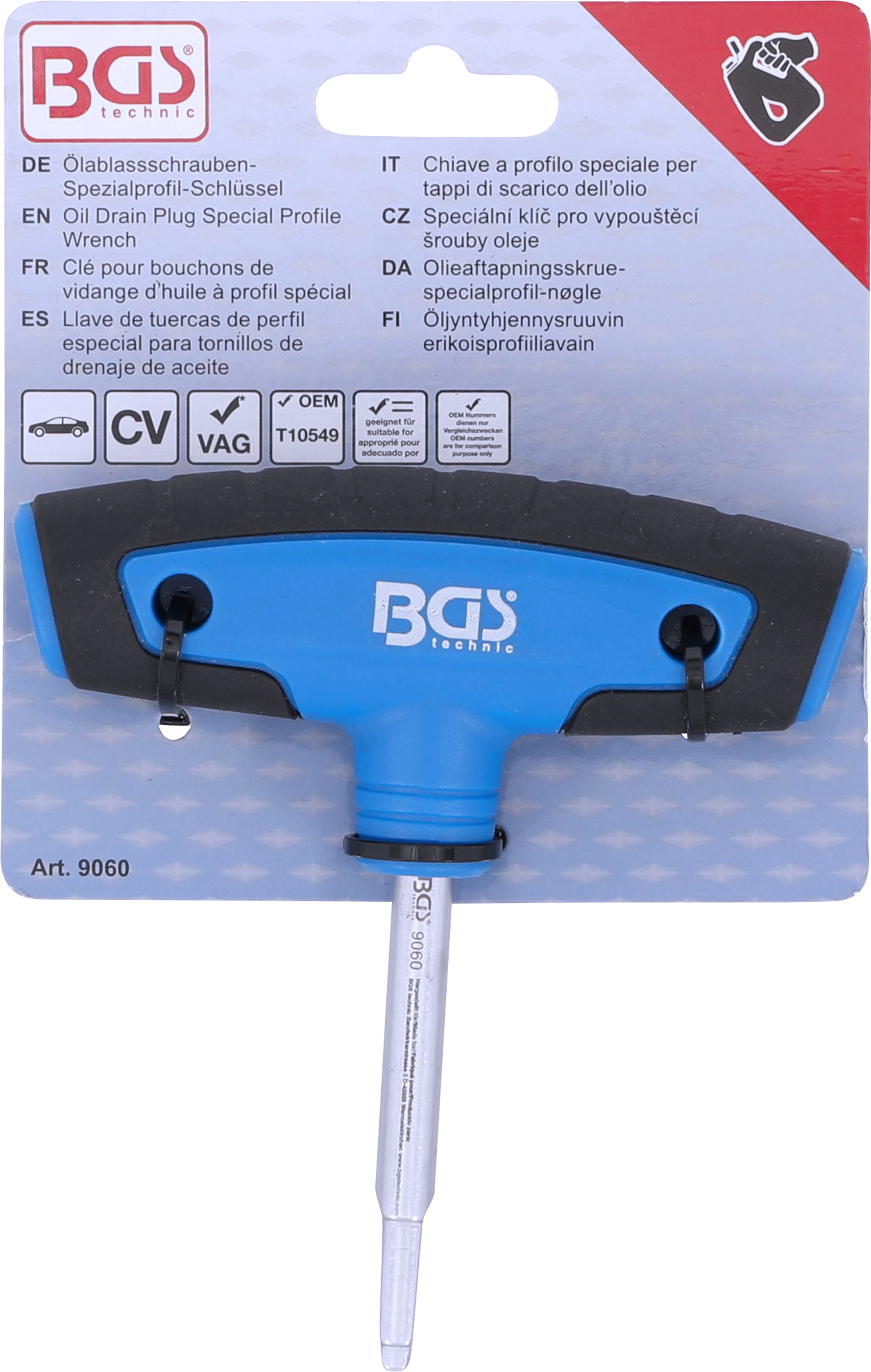 BGS Ölablassschrauben-Spezialprofil-Schlüssel | für VAG