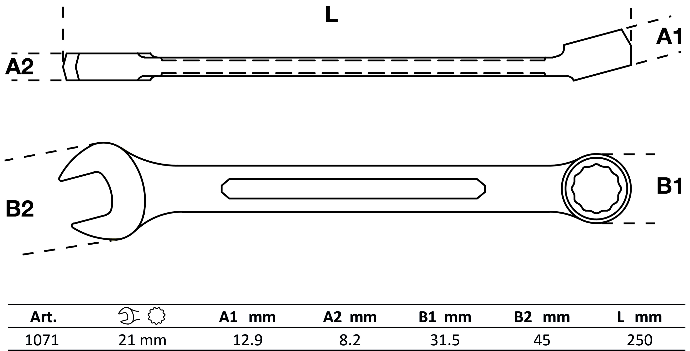 BGS Maul-Ringschlüssel | SW 21 mm