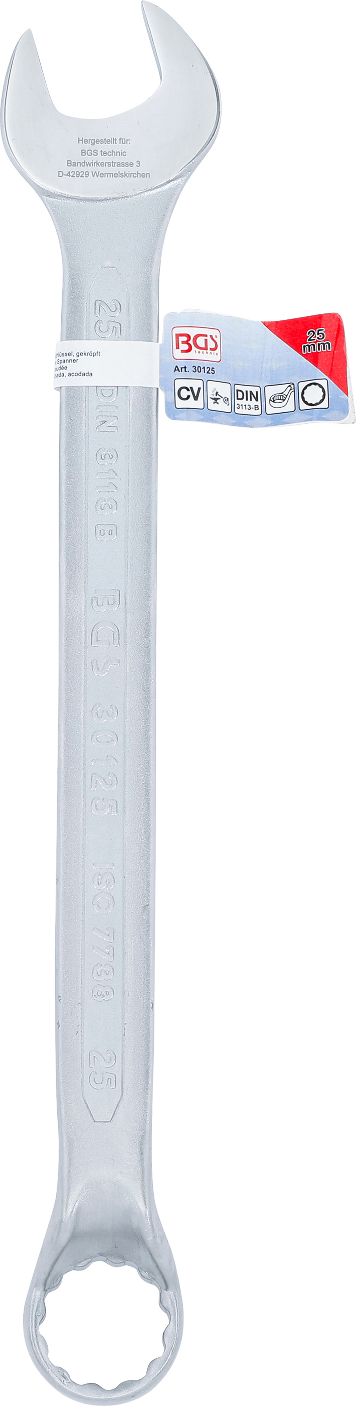 BGS Maul-Ringschlüssel, gekröpft | SW 25 mm