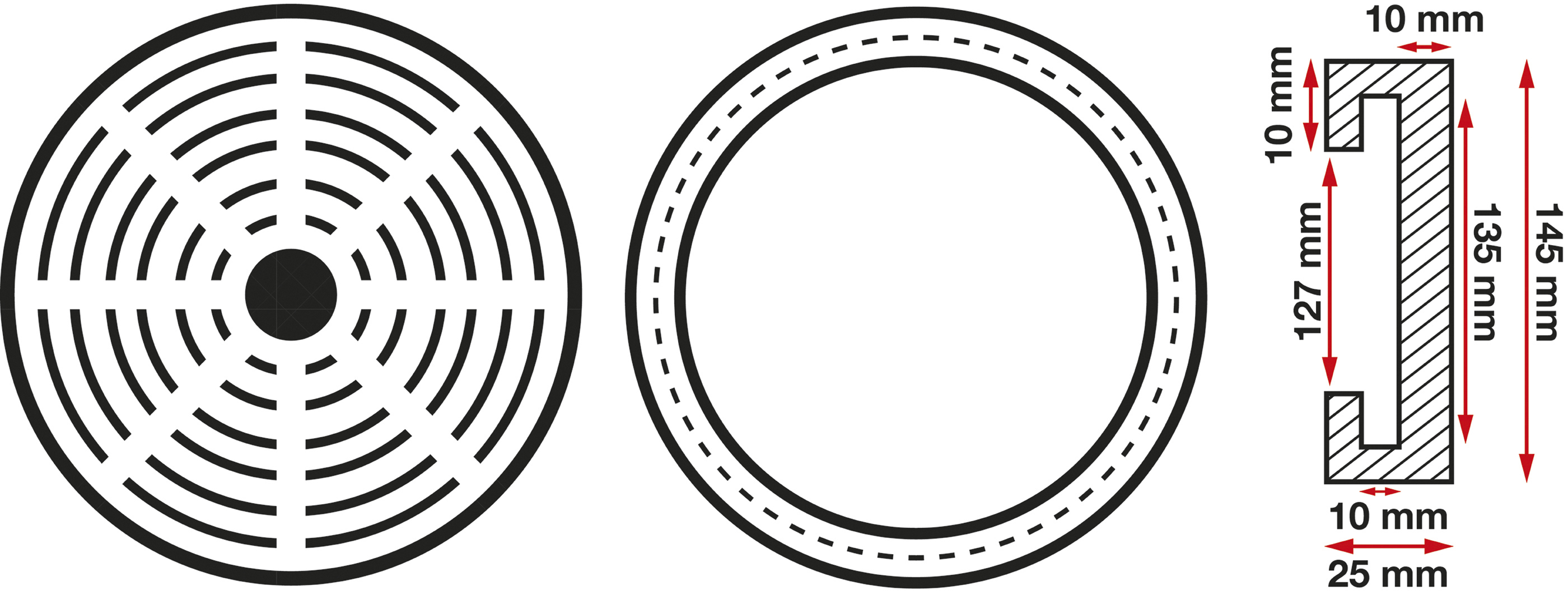 BGS Gummiteller | für Hebebühnen | Ø 150 mm