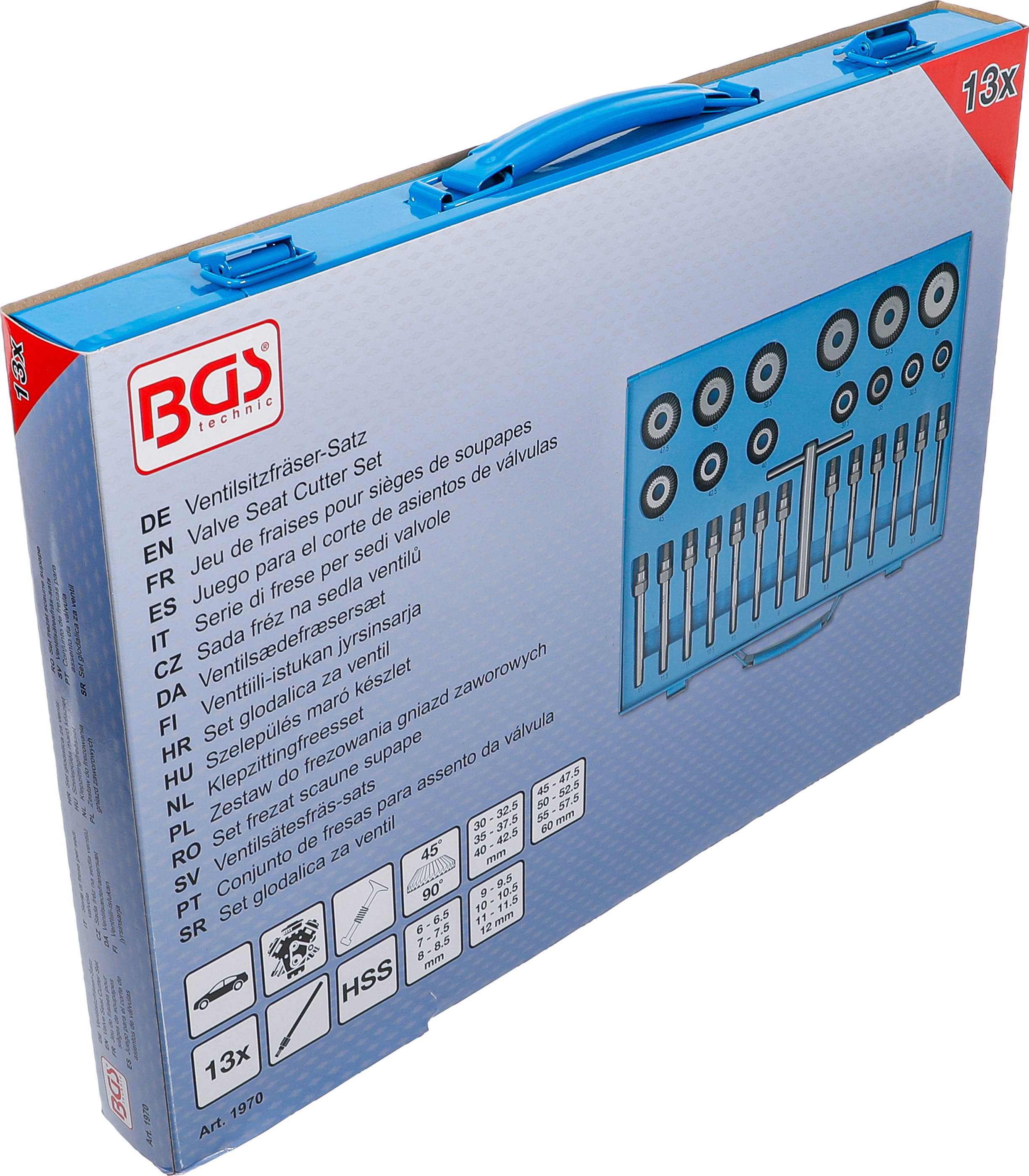 BGS Ventilsitzfräser-Satz | 30 - 60 mm | 27-tlg.