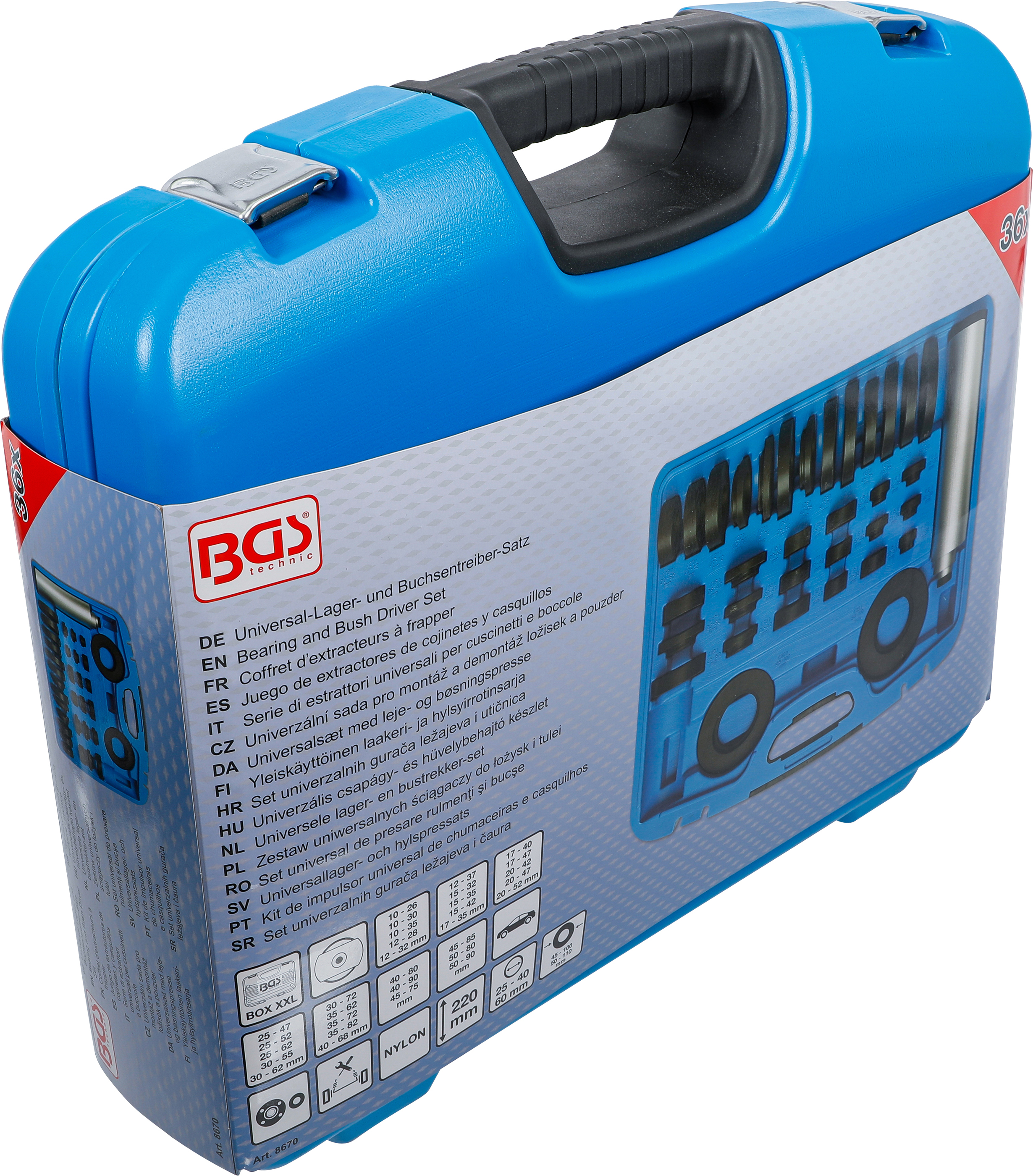 BGS Universal-Lager- und Buchsentreiber-Satz | Nylon | 36-tlg.