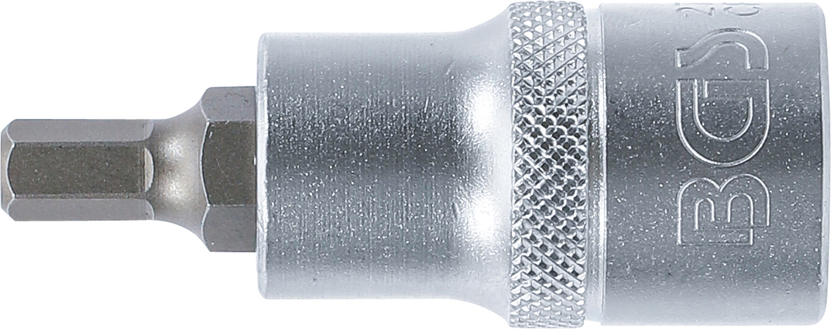 BGS Bit-Einsatz | Länge 55 mm | Antrieb Innenvierkant 12,5 mm (1/2") | Innensechskant 1/4"